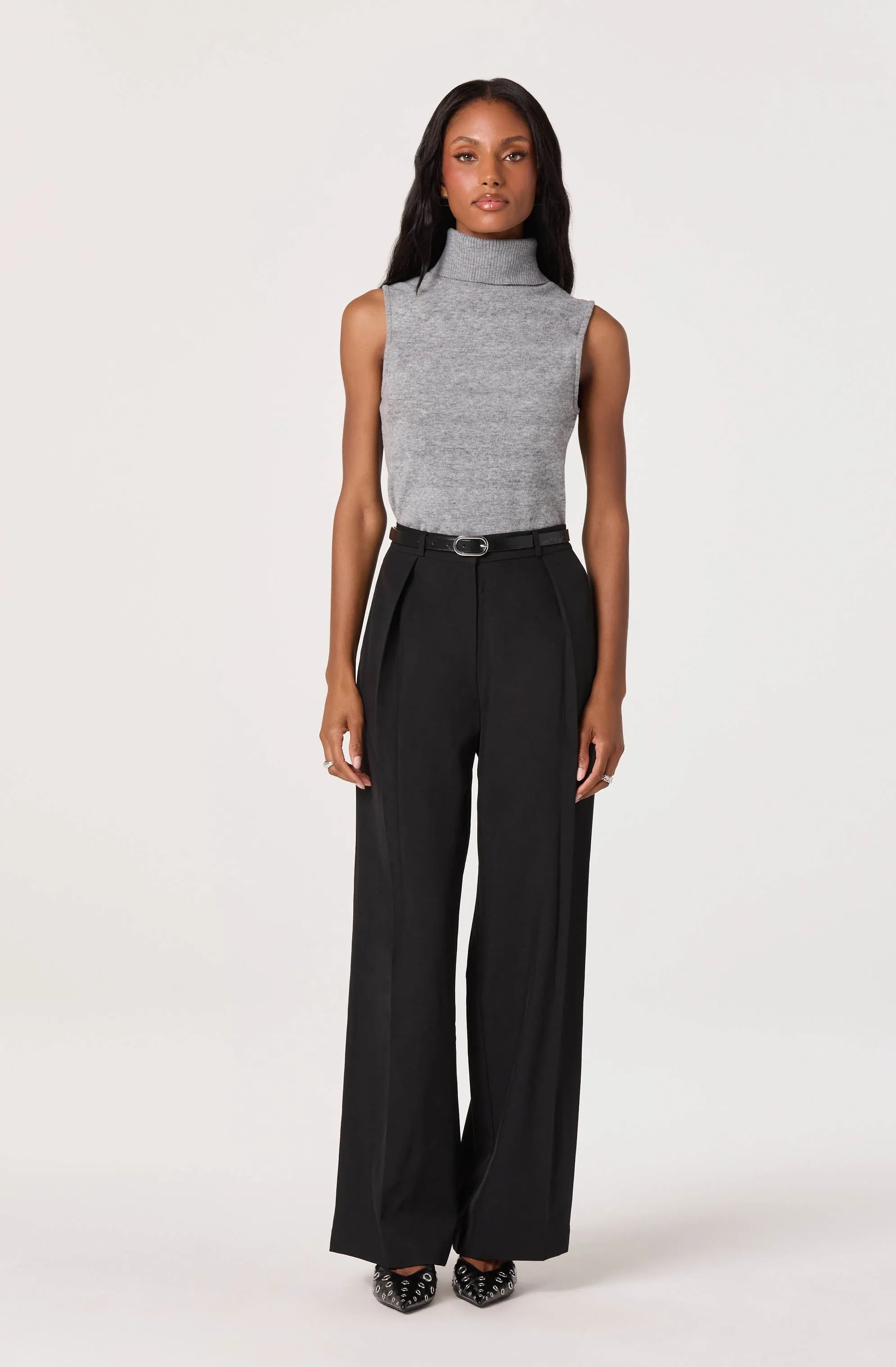 Pleated High Waist Trouser sold by Astr product image thumbnail 4