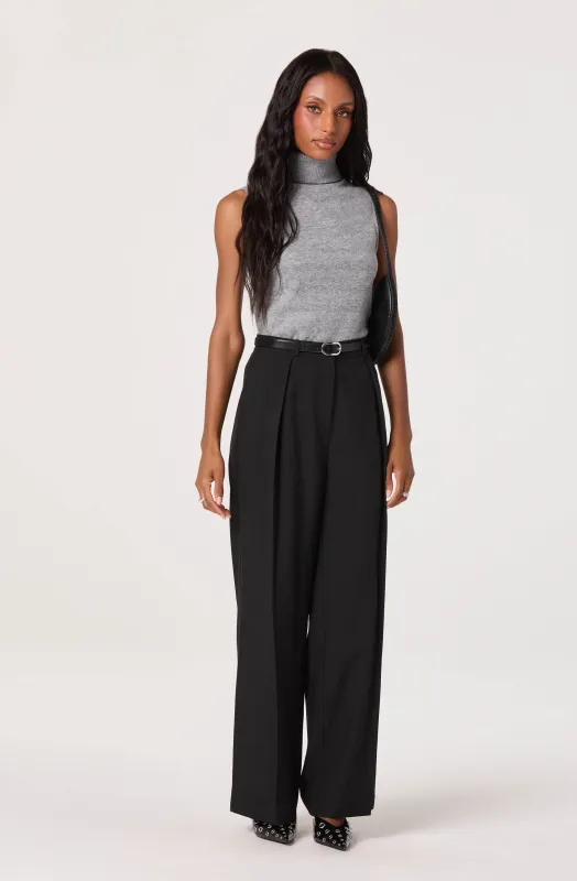 Pleated High Waist Trouser sold by Astr