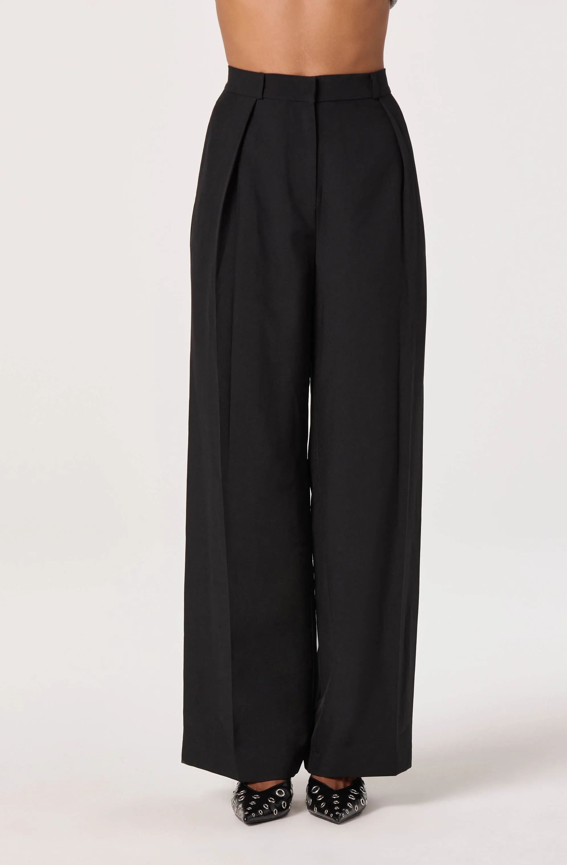 Pleated High Waist Trouser sold by Astr product image thumbnail 2