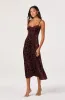 Velvet Floral Burnout Bustier Dress sold by Astr
