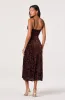 Velvet Floral Burnout Bustier Dress sold by Astr