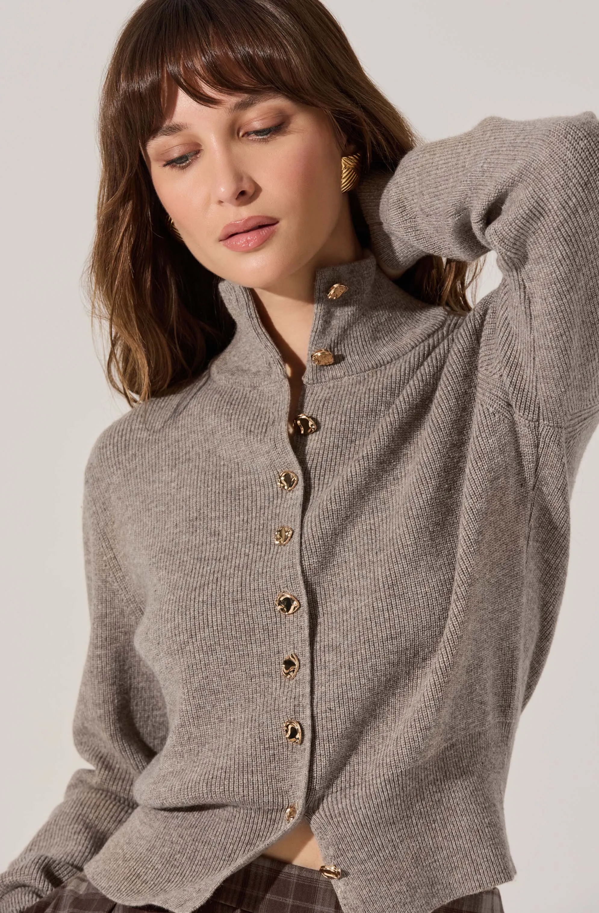 Tawni Mock Turtleneck Cardigan sold by Astr product image thumbnail 4