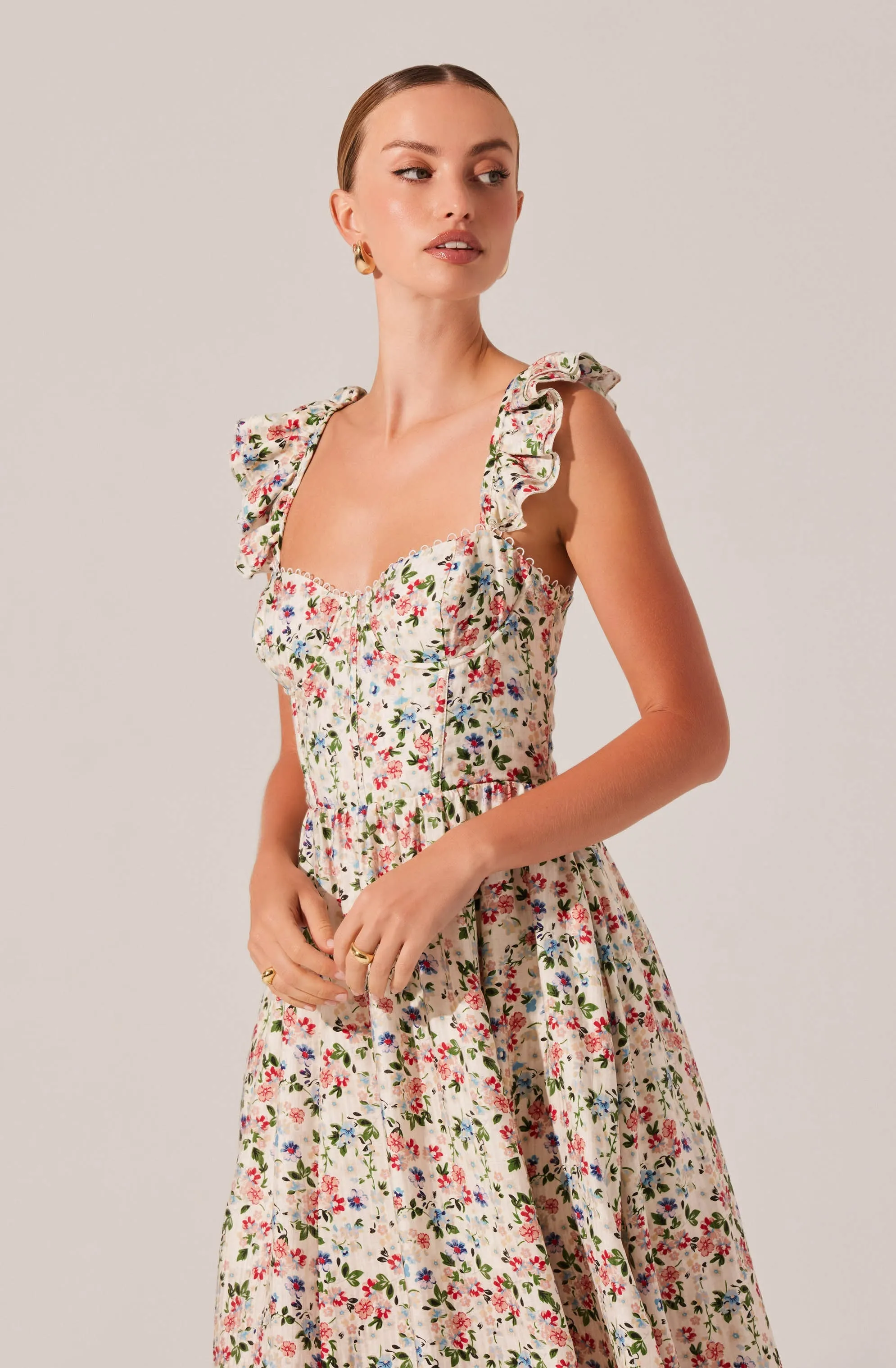 Wedelia Floral Midi Dress sold by Astr product image thumbnail 5