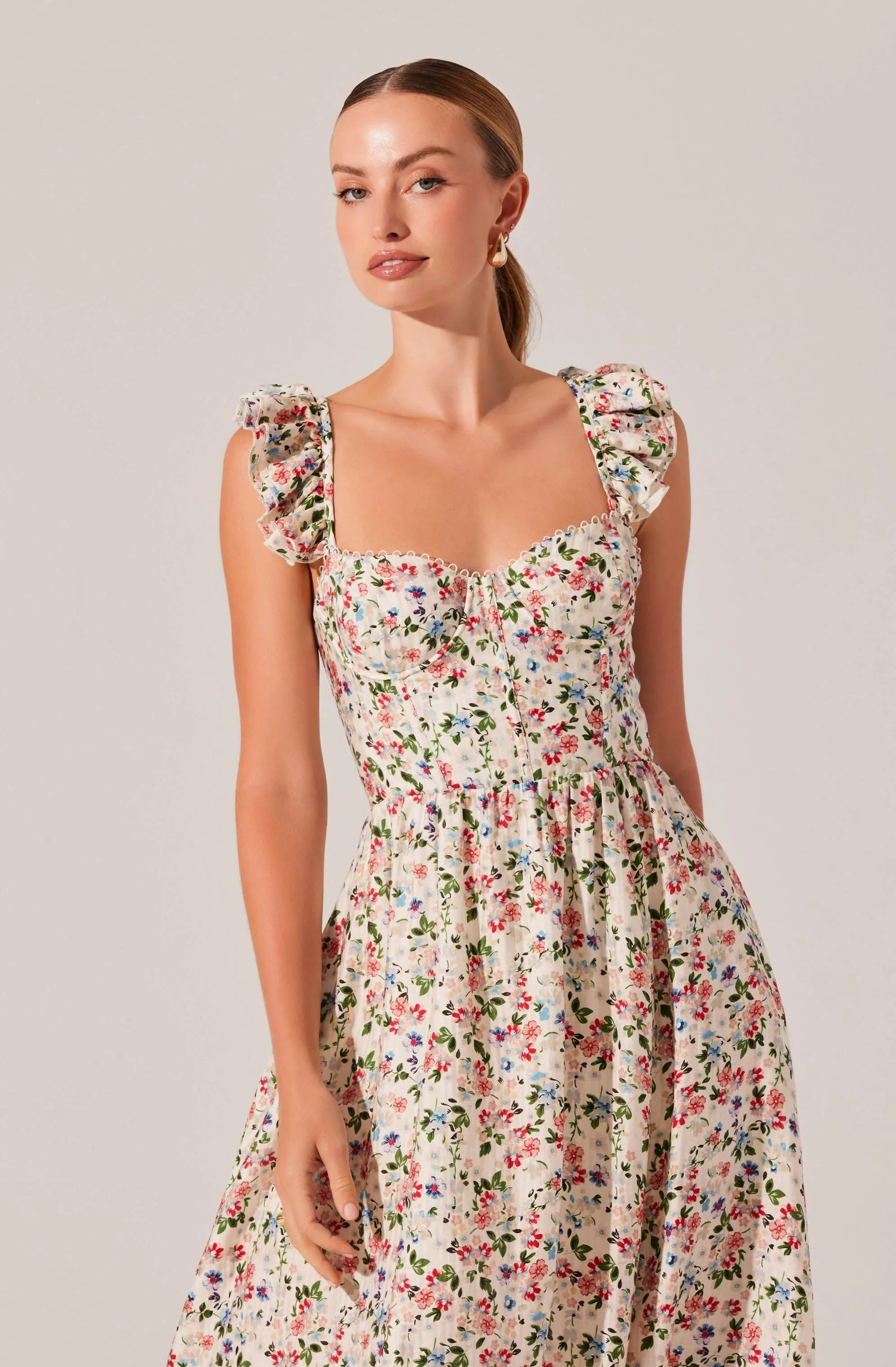Wedelia Floral Midi Dress sold by Astr product image thumbnail 3