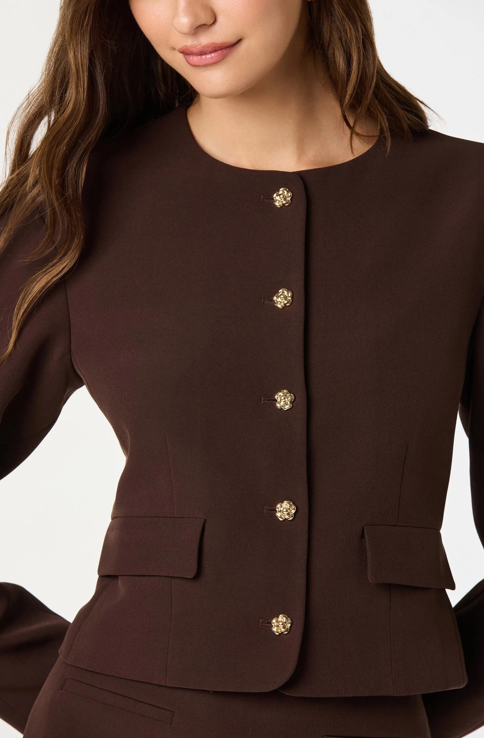 Collarless Tailored Blazer sold by Astr product image thumbnail 5
