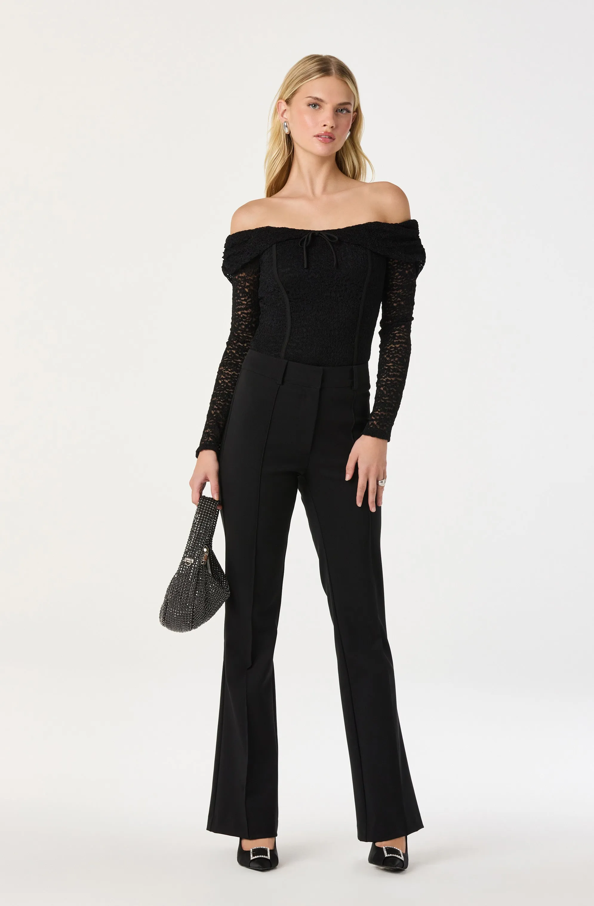 Off Shoulder Lace Top sold by Astr product image thumbnail 2