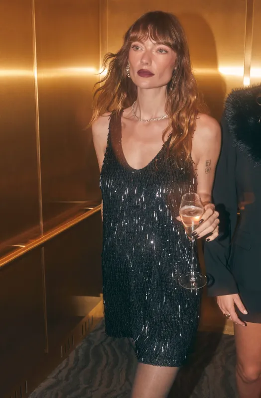 Emani Sequin Mini Dress sold by Astr