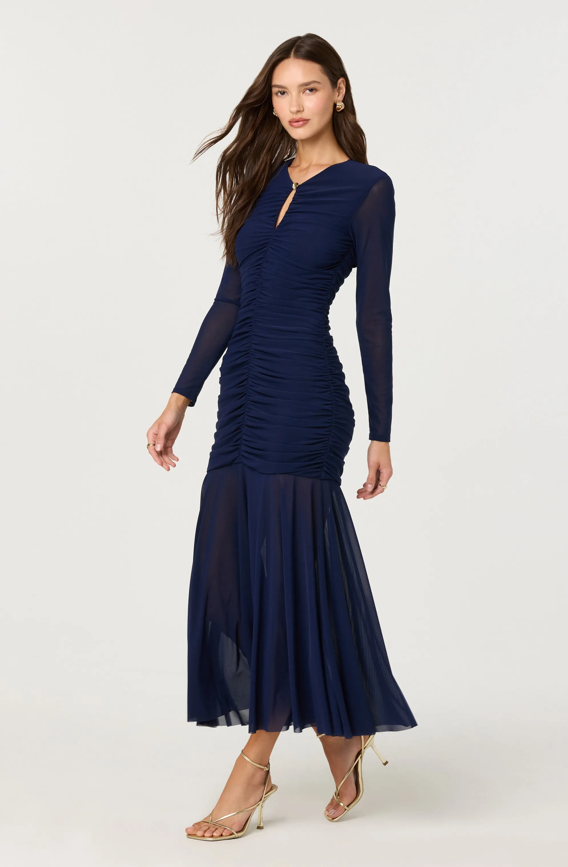 Yasmine Ruched Long Sleeve Maxi Dress sold by Astr product image thumbnail 2