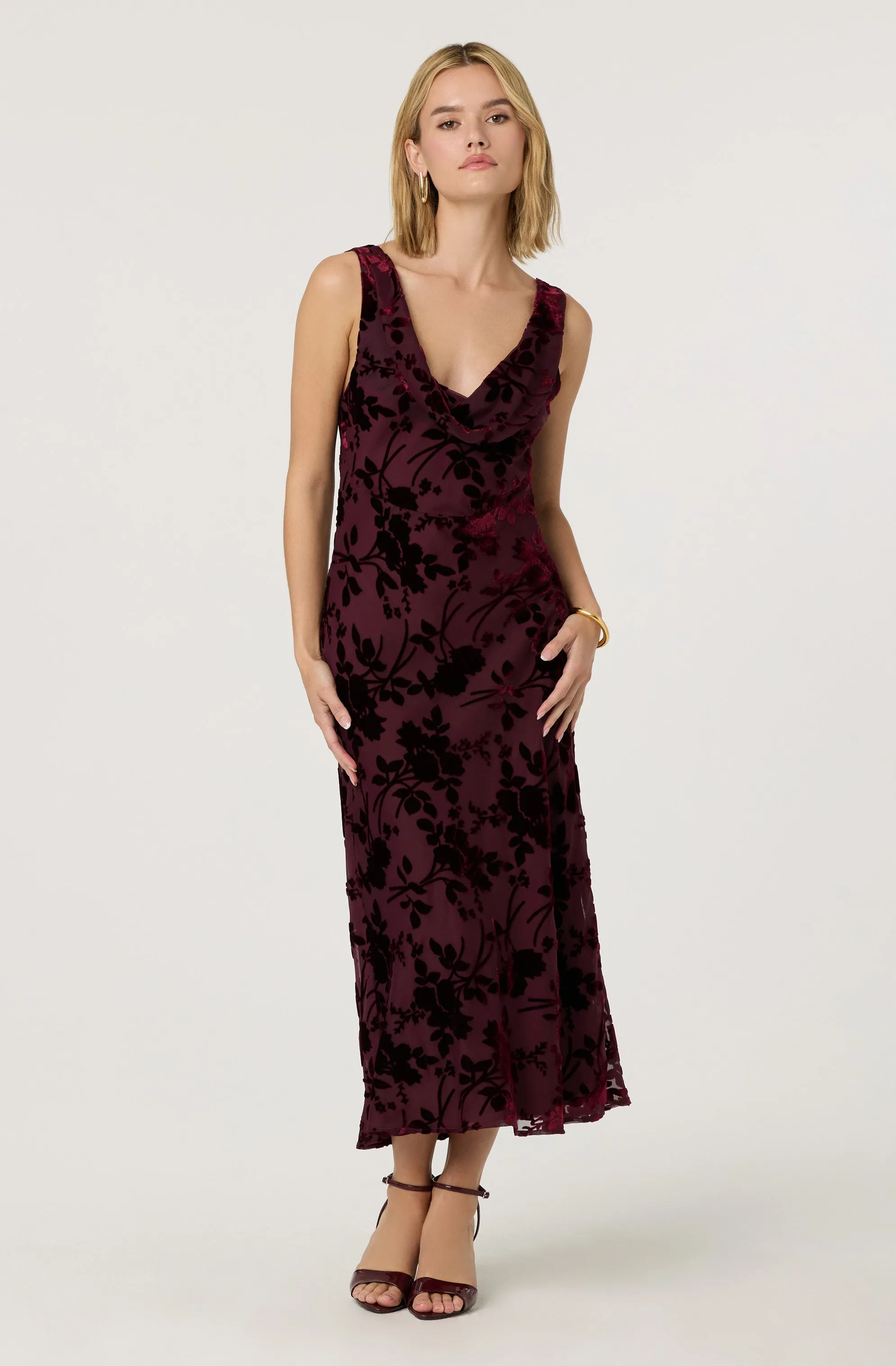 Floris Burnout Floral Maxi Dress sold by Astr product image thumbnail 4