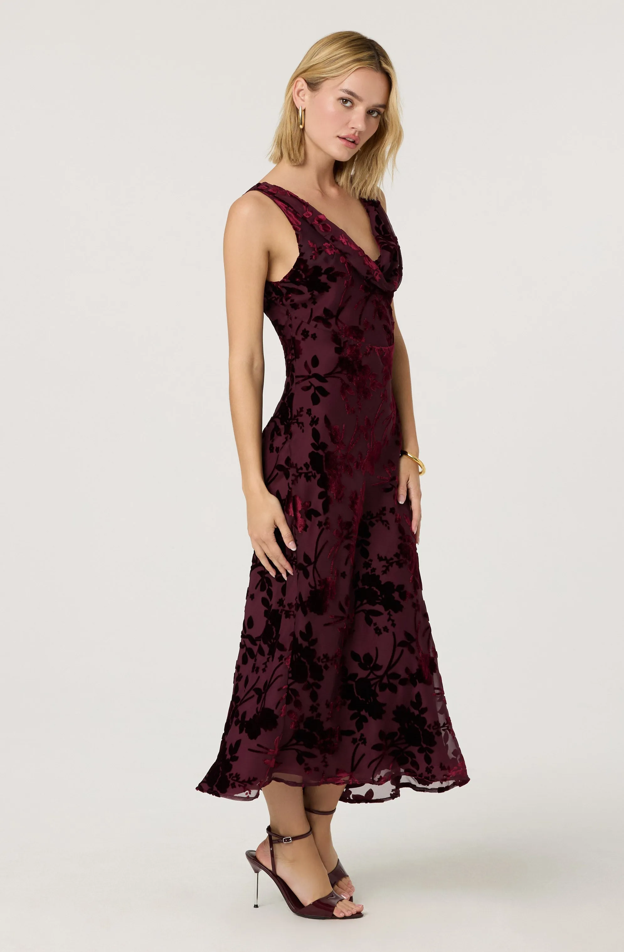 Floris Burnout Floral Maxi Dress sold by Astr product image thumbnail 2