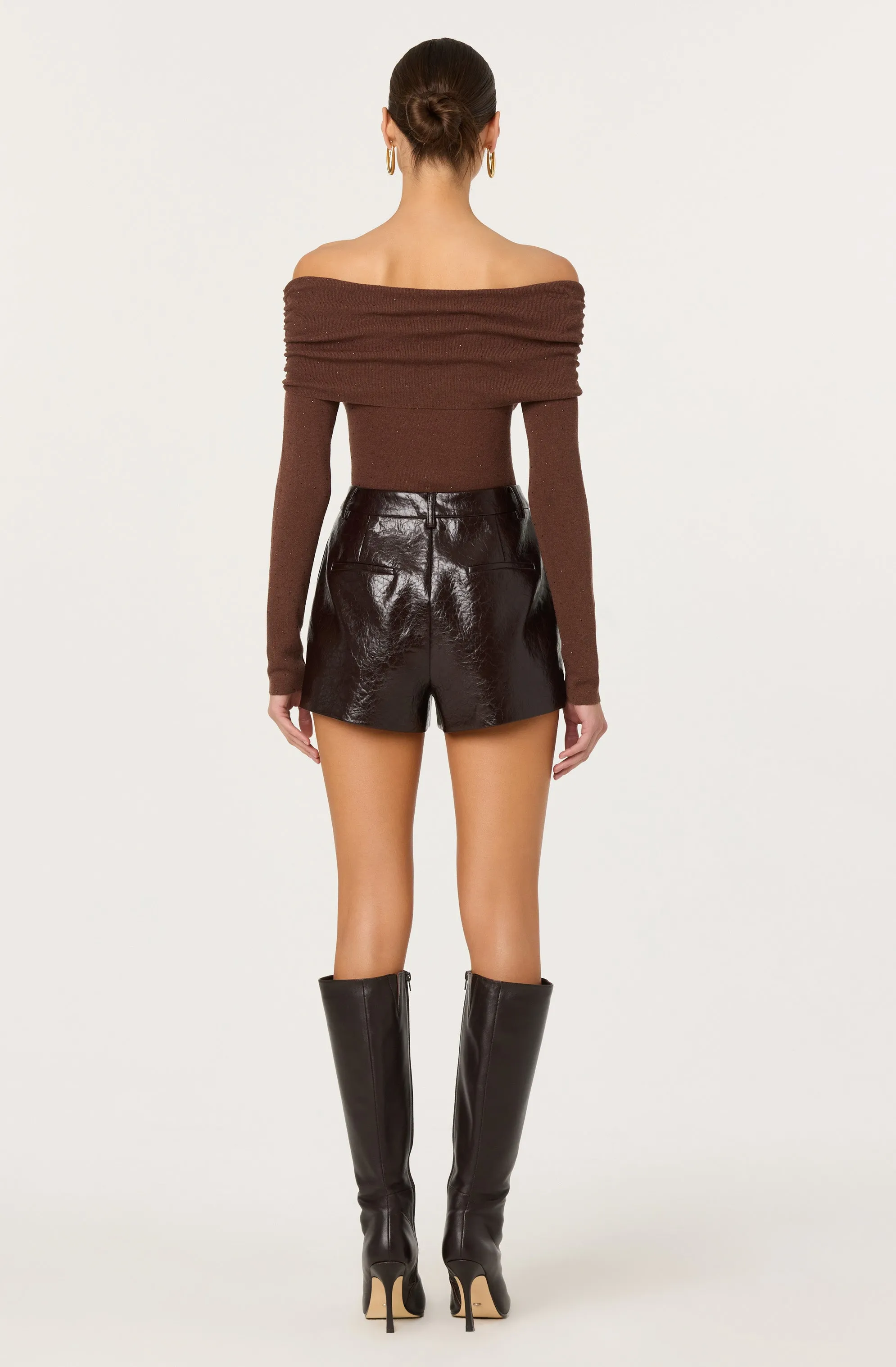 Wynn Faux Leather Shorts sold by Astr product image thumbnail 5