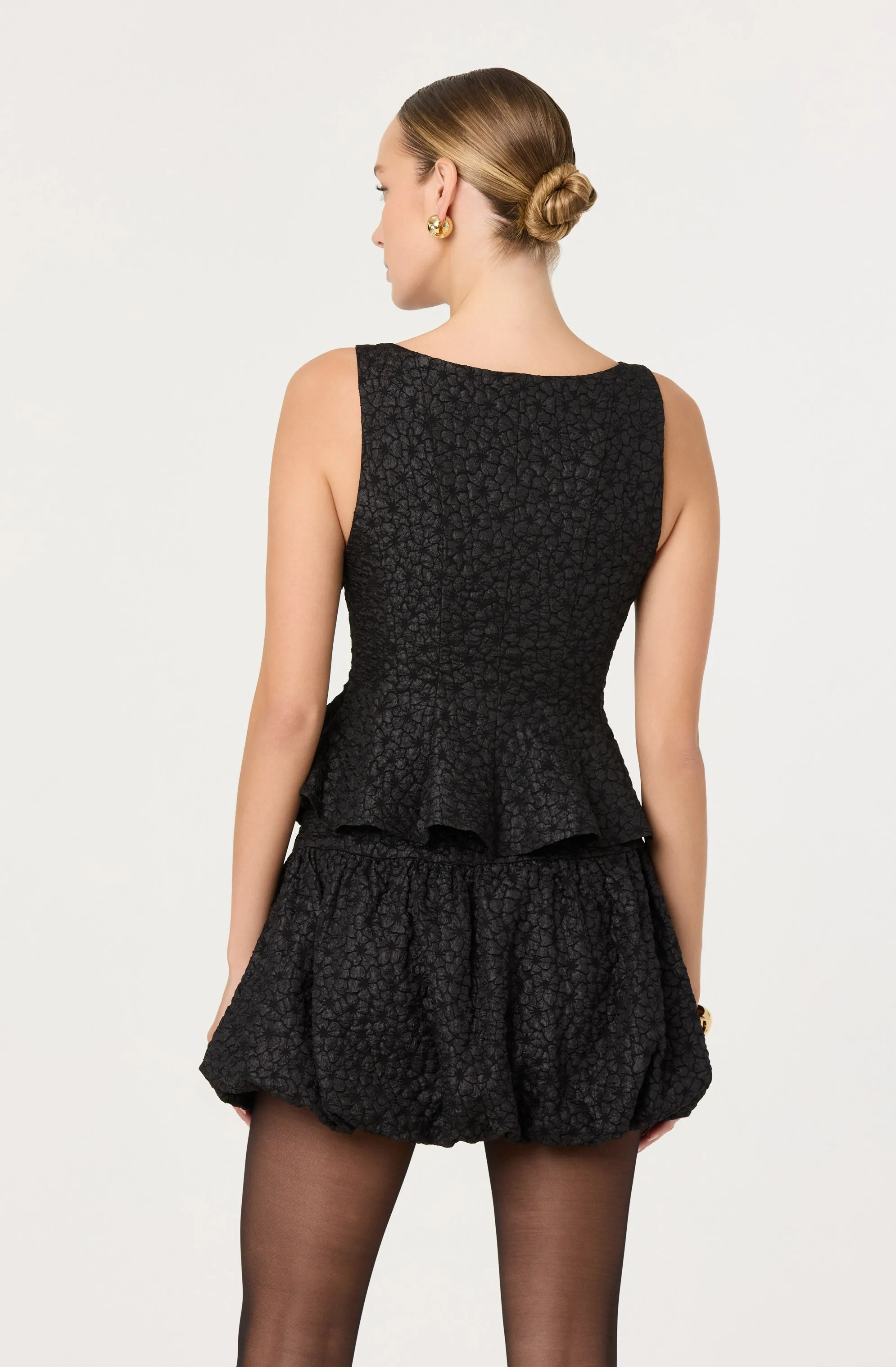 Alea Floral Textured Mini Skirt sold by Astr product image thumbnail 3