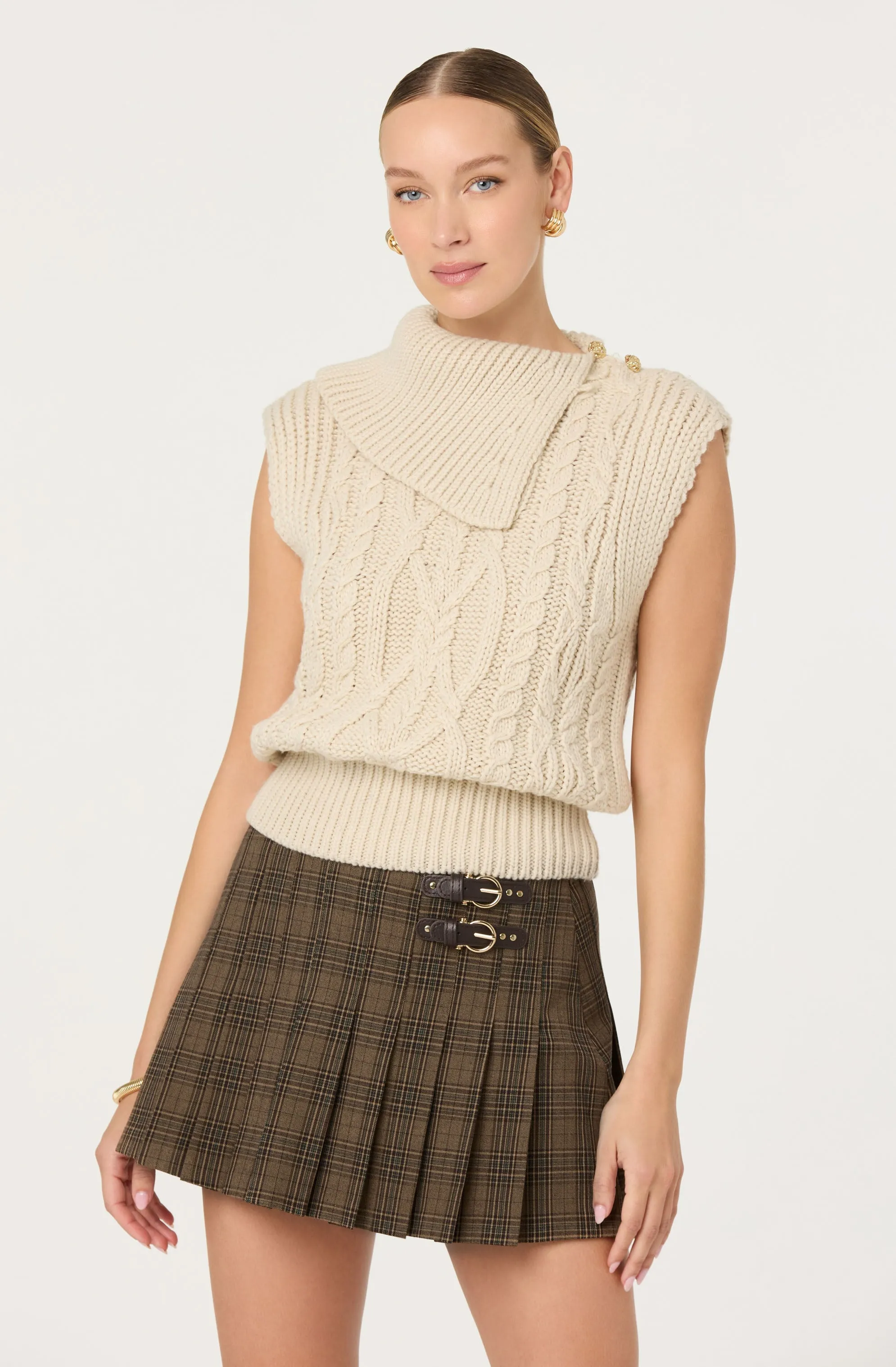 Chantel Pleated Mini Skirt sold by Astr product image thumbnail 5