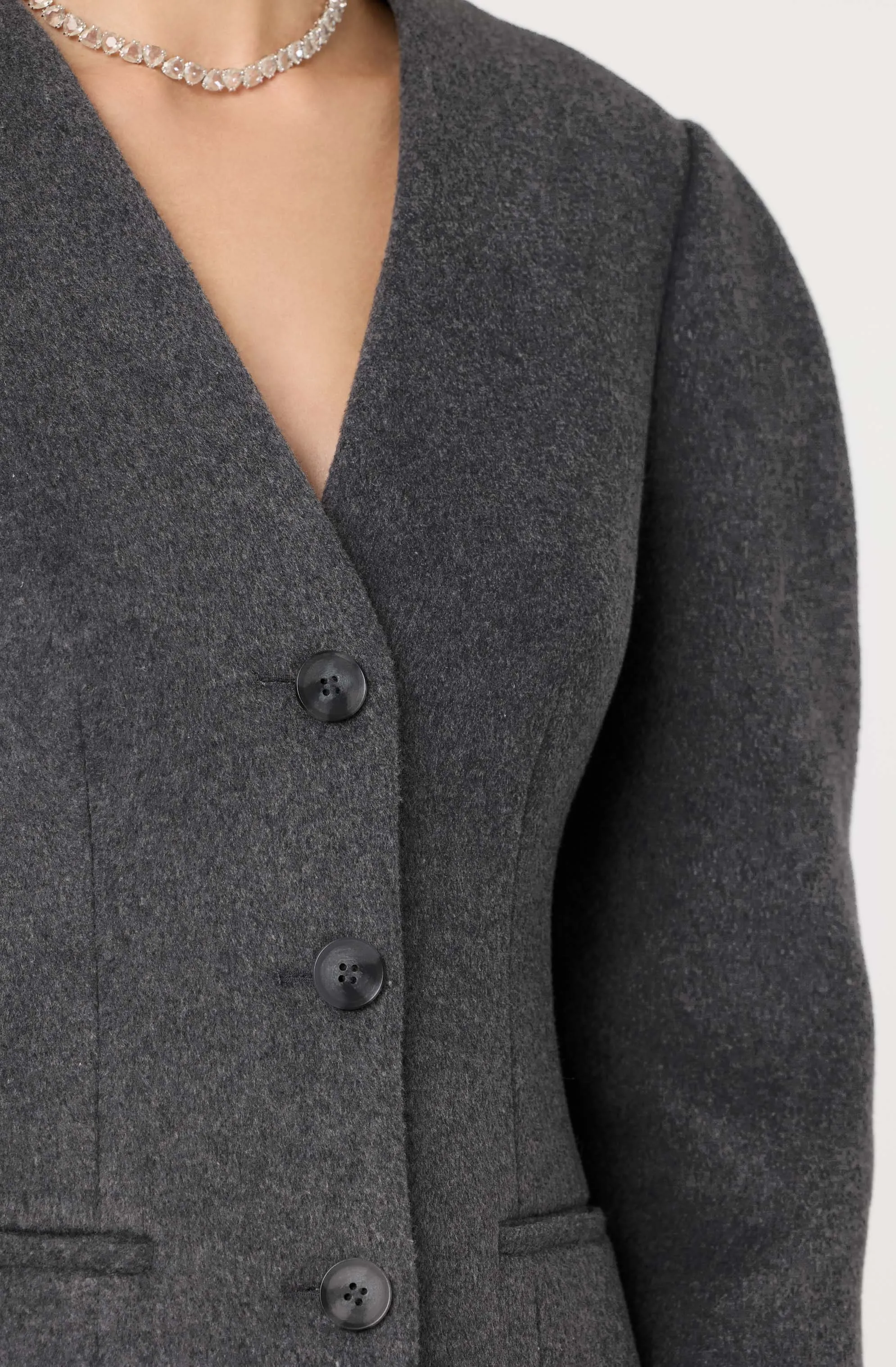 Ada Wool Blend Cinched Jacket sold by Astr product image thumbnail 5
