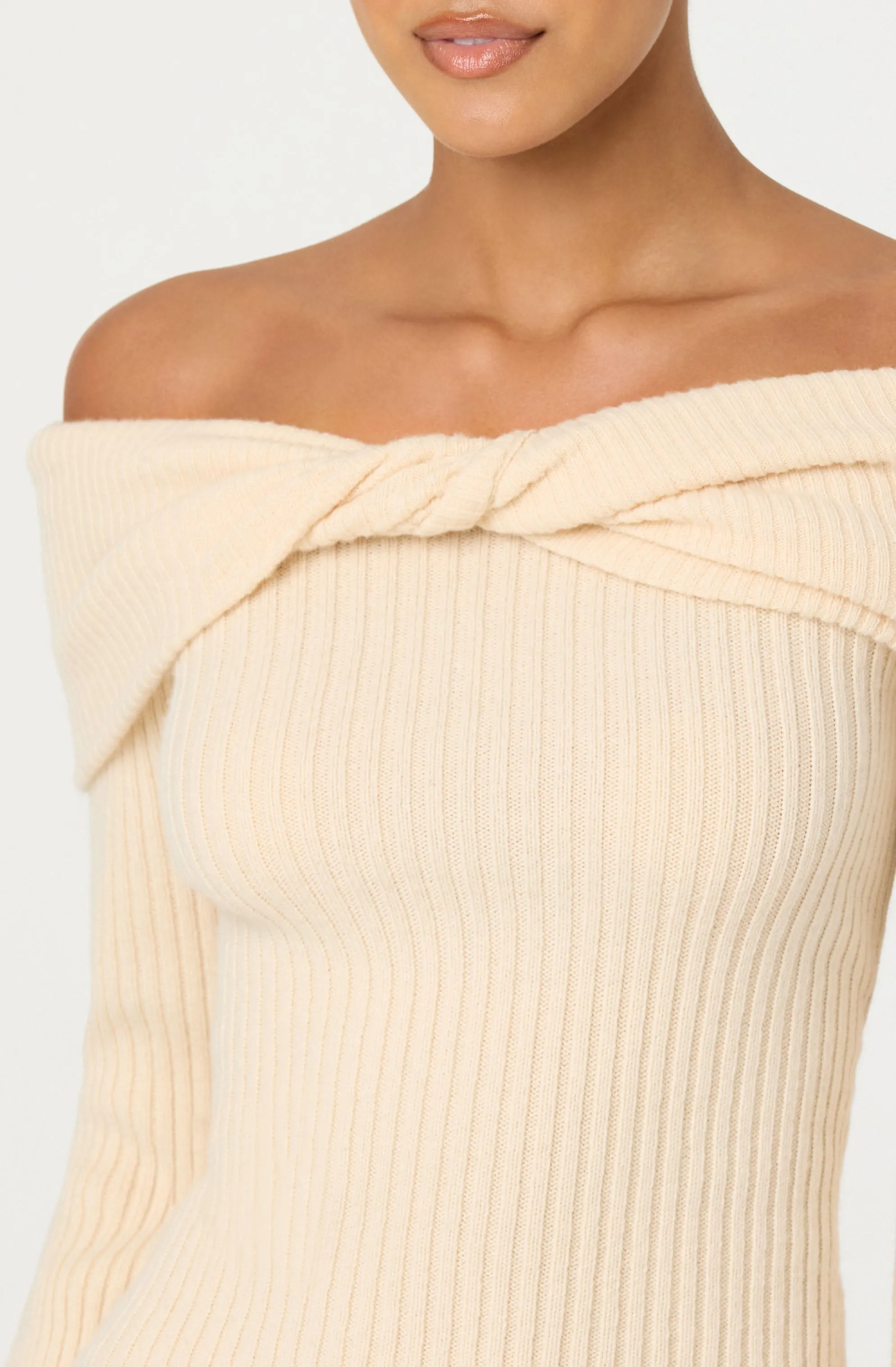 Tilde Twist Off Shoulder Sweater sold by Astr product image thumbnail 5