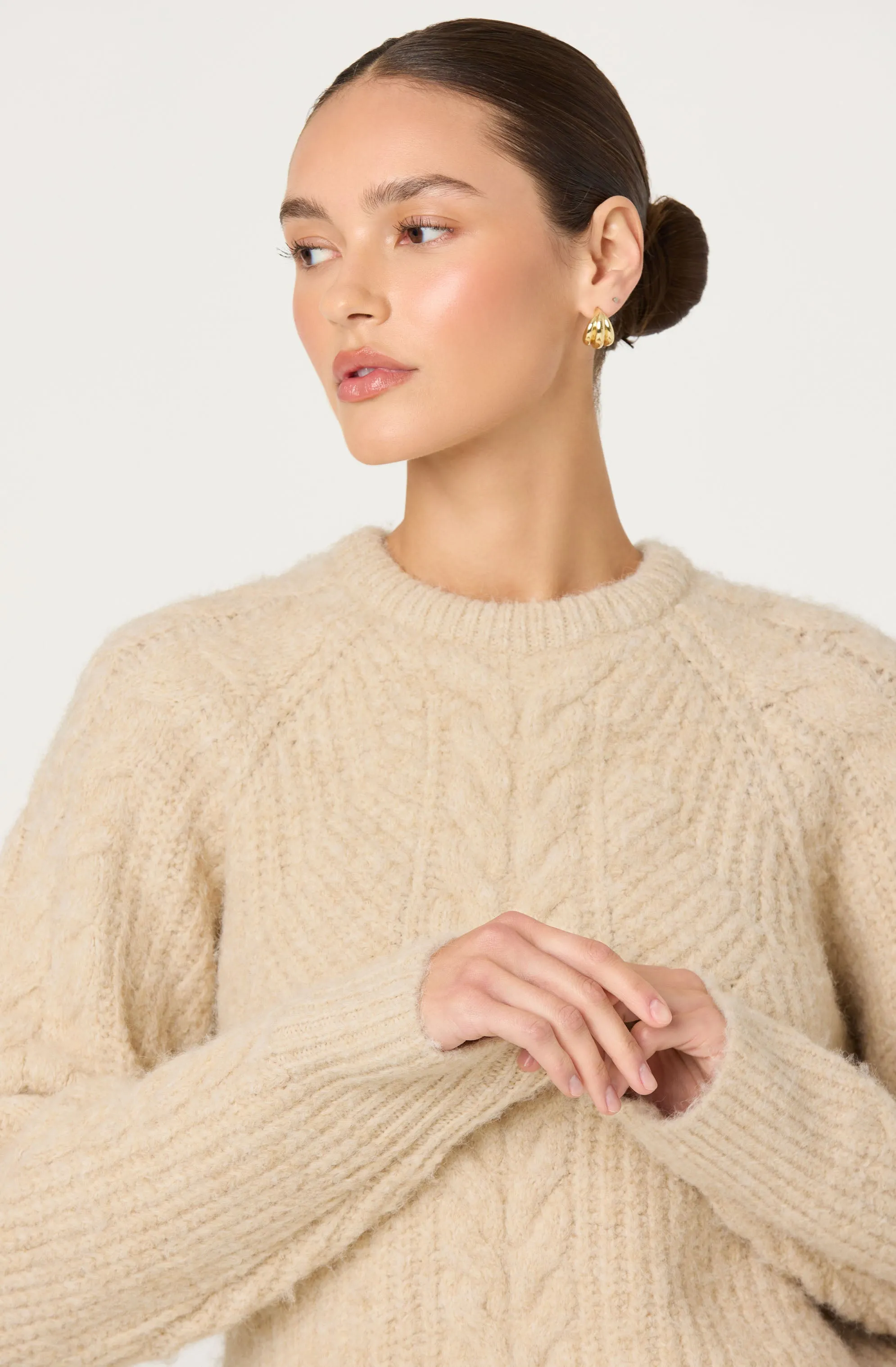 Taran Cable Knit Sweater sold by Astr product image thumbnail 3