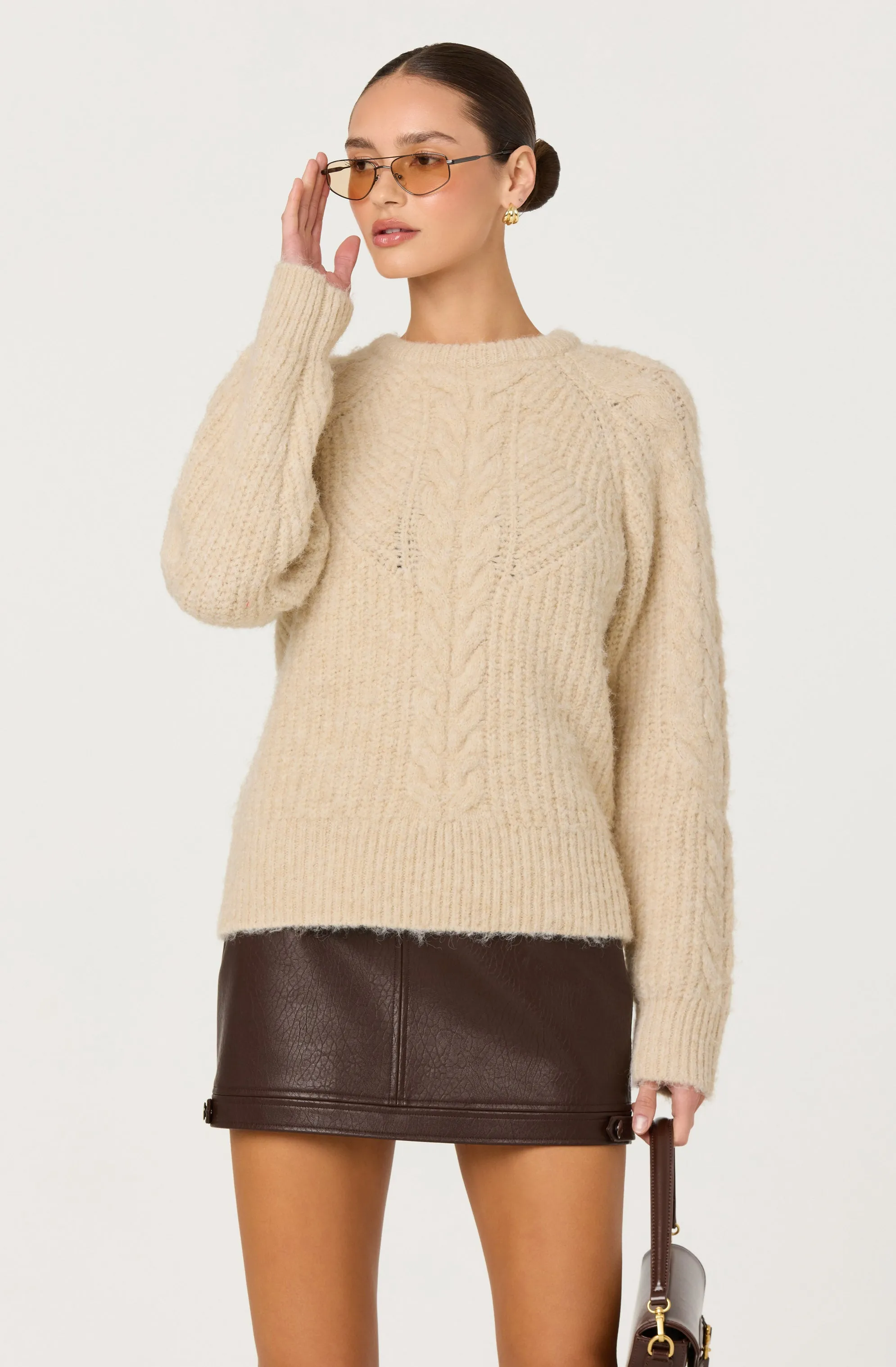 Taran Cable Knit Sweater sold by Astr product image thumbnail 4