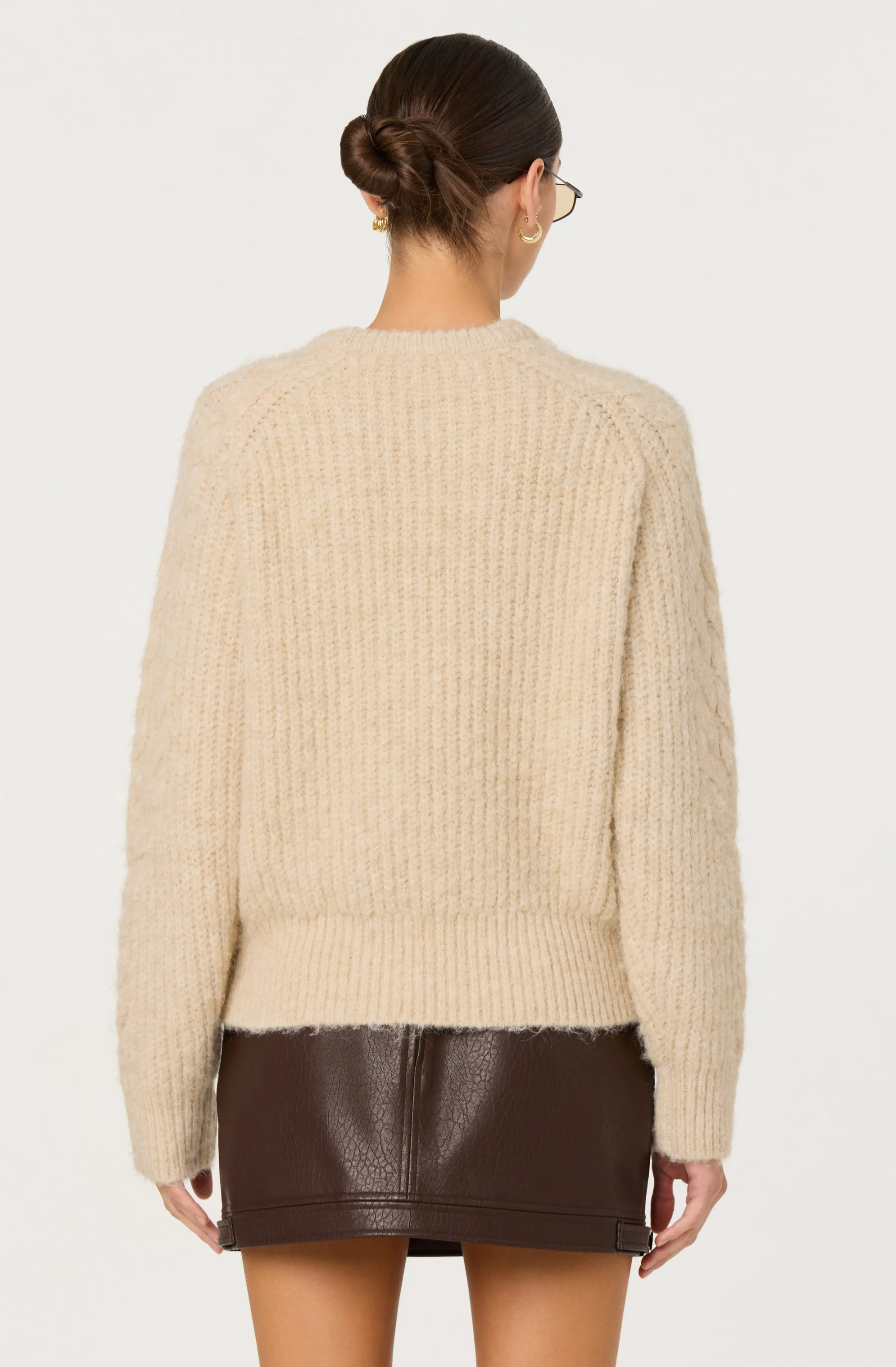 Taran Cable Knit Sweater sold by Astr product image thumbnail 5