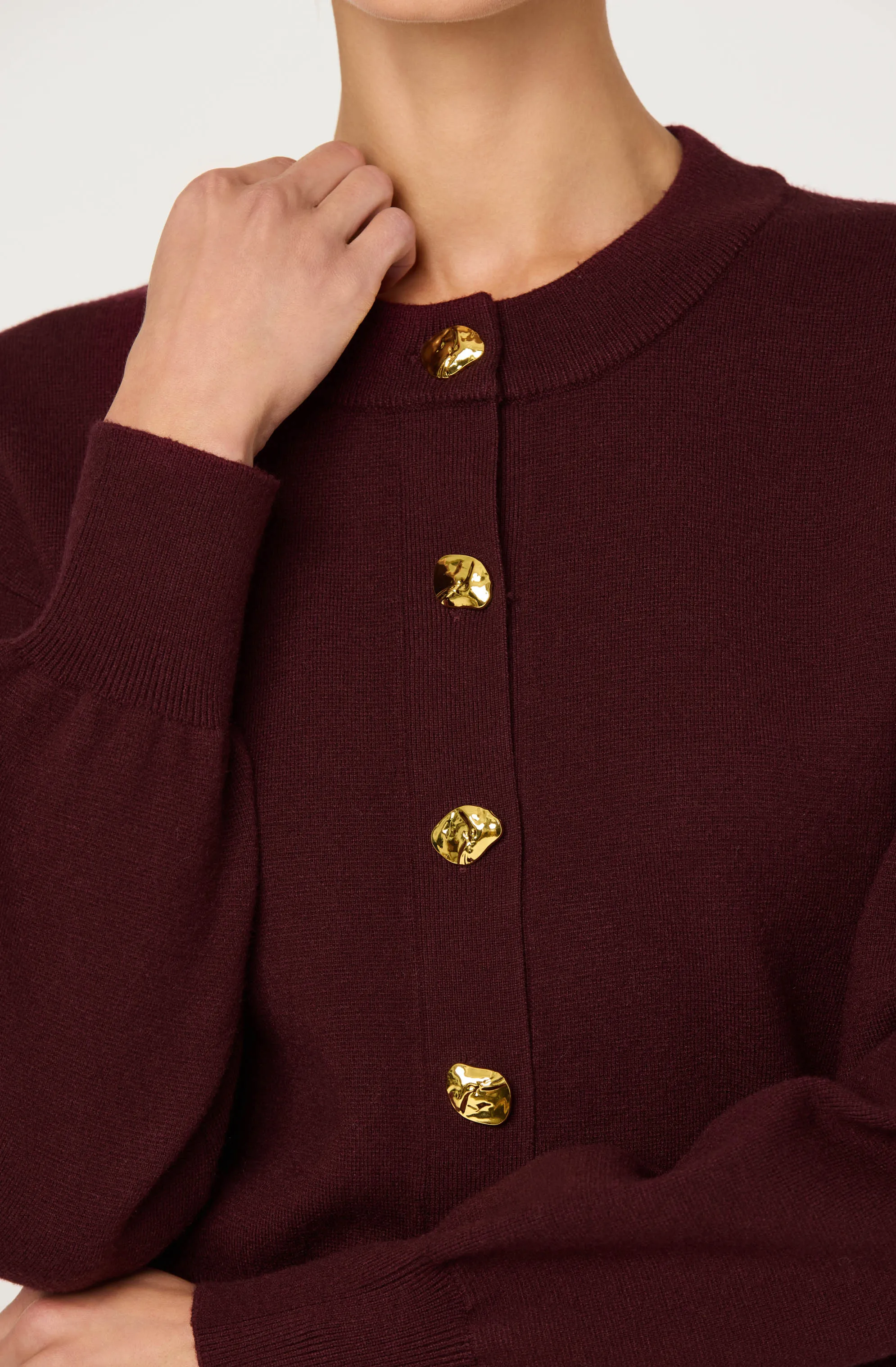 Eryn Crewneck Cardigan sold by Astr product image thumbnail 3