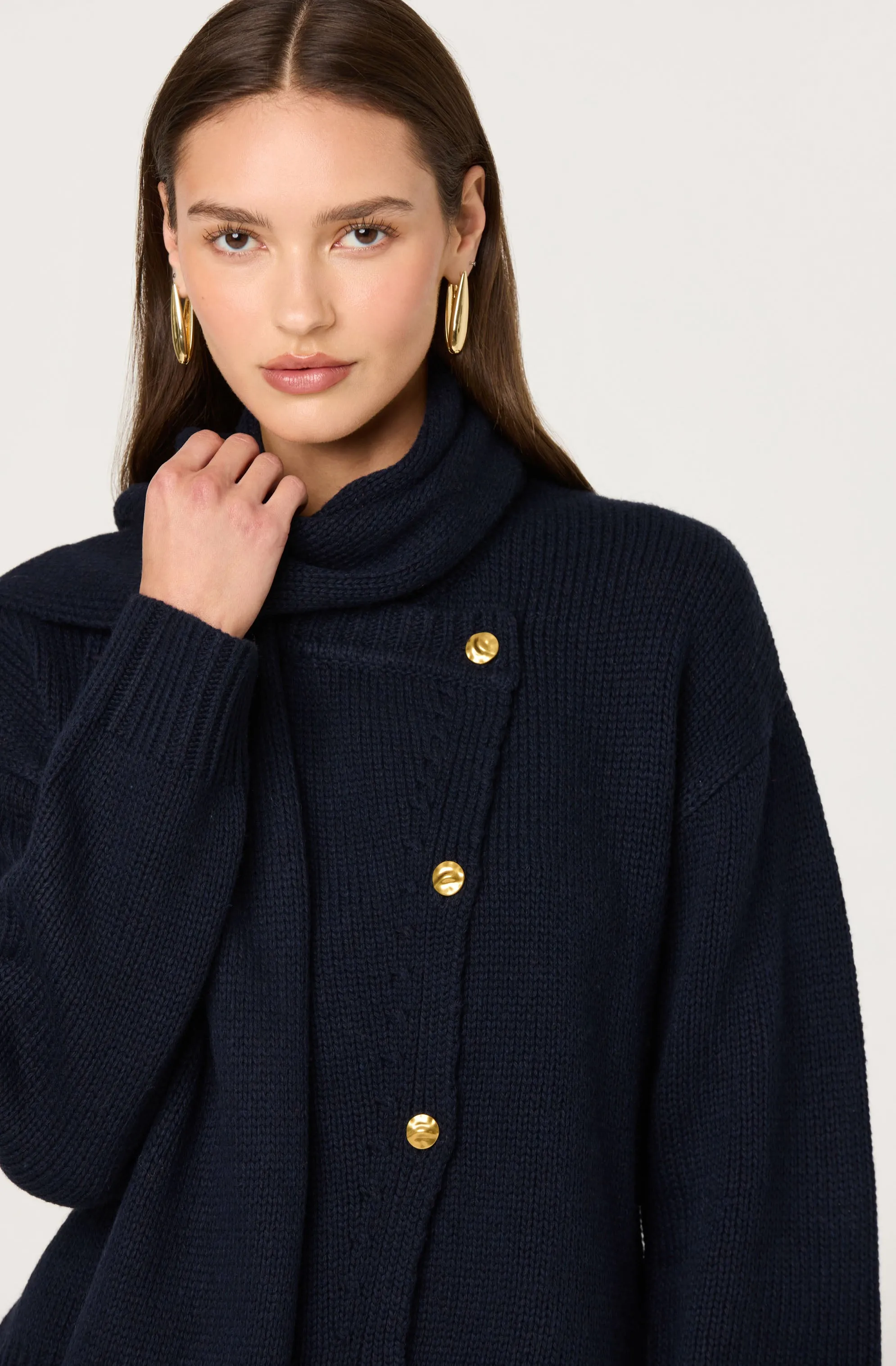 Jackeline Asymmetrical Scarf Cardigan sold by Astr product image thumbnail 2