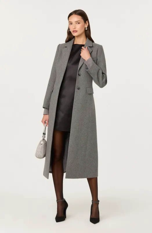 Melisse Wool Blend Longline Coat made by Astr