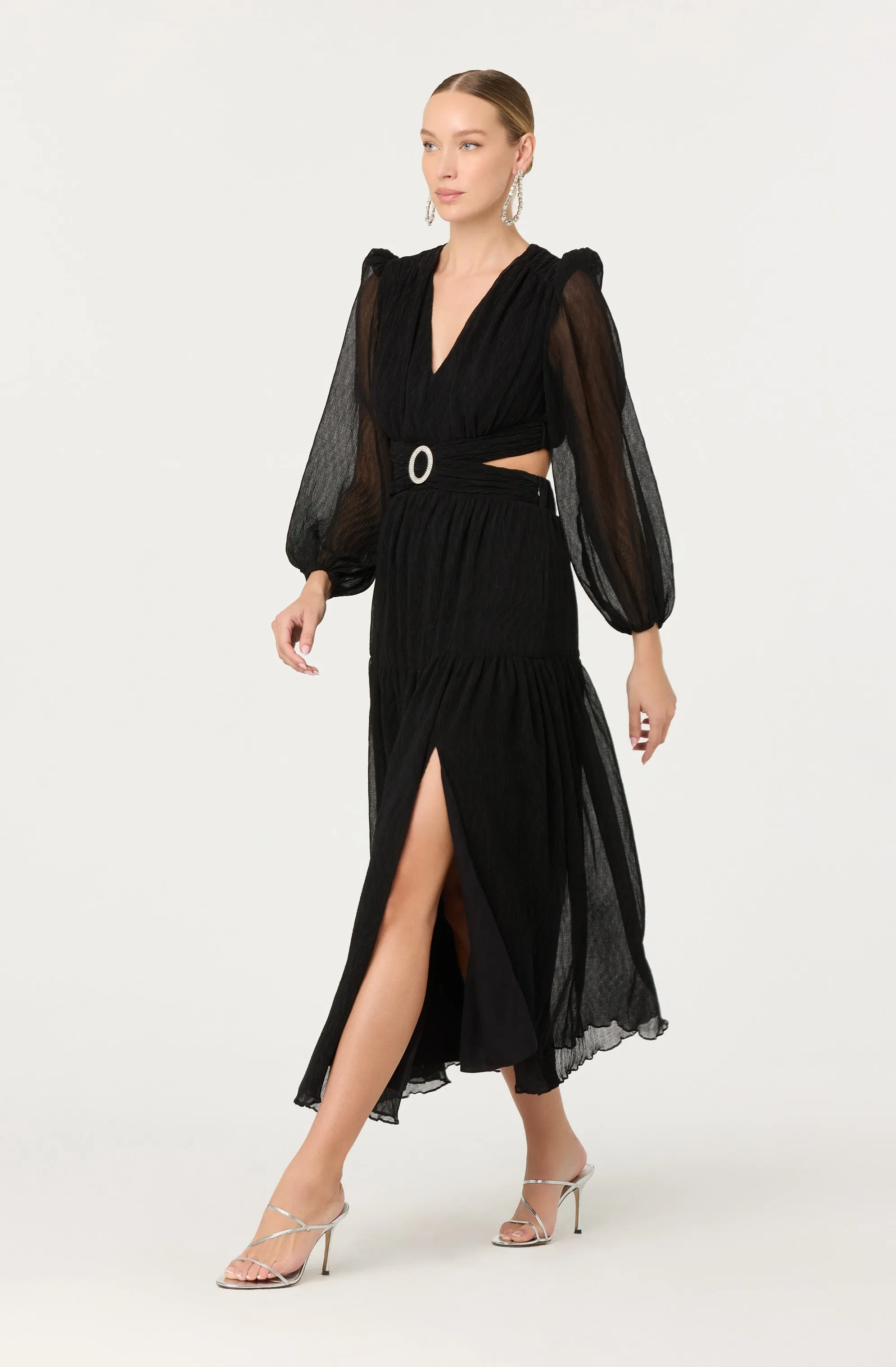 Klarissa V-Neck Cutout Maxi Dress sold by Astr product image thumbnail 3