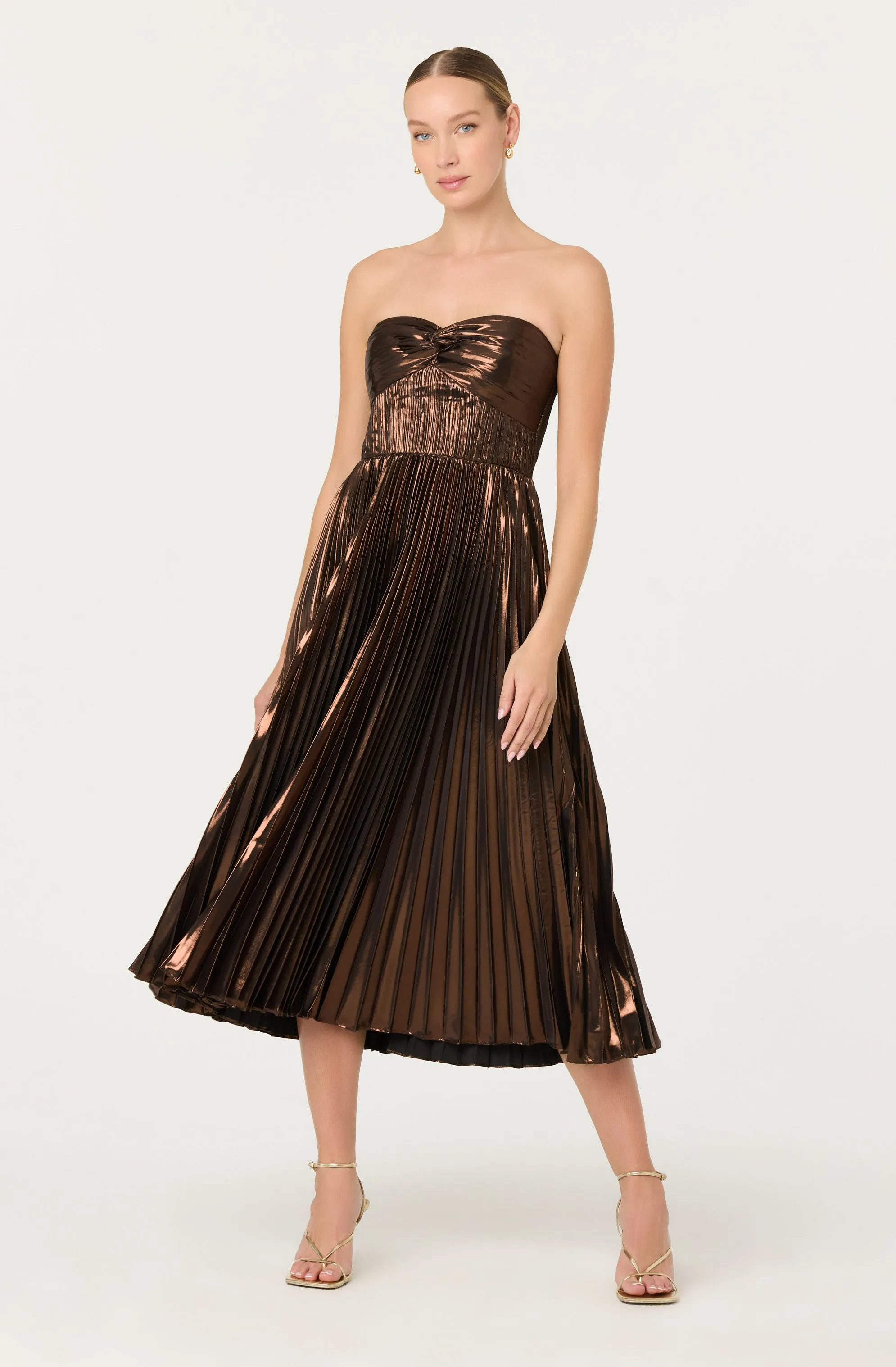 Ascella Pleated Midi Dress sold by Astr product image thumbnail 2