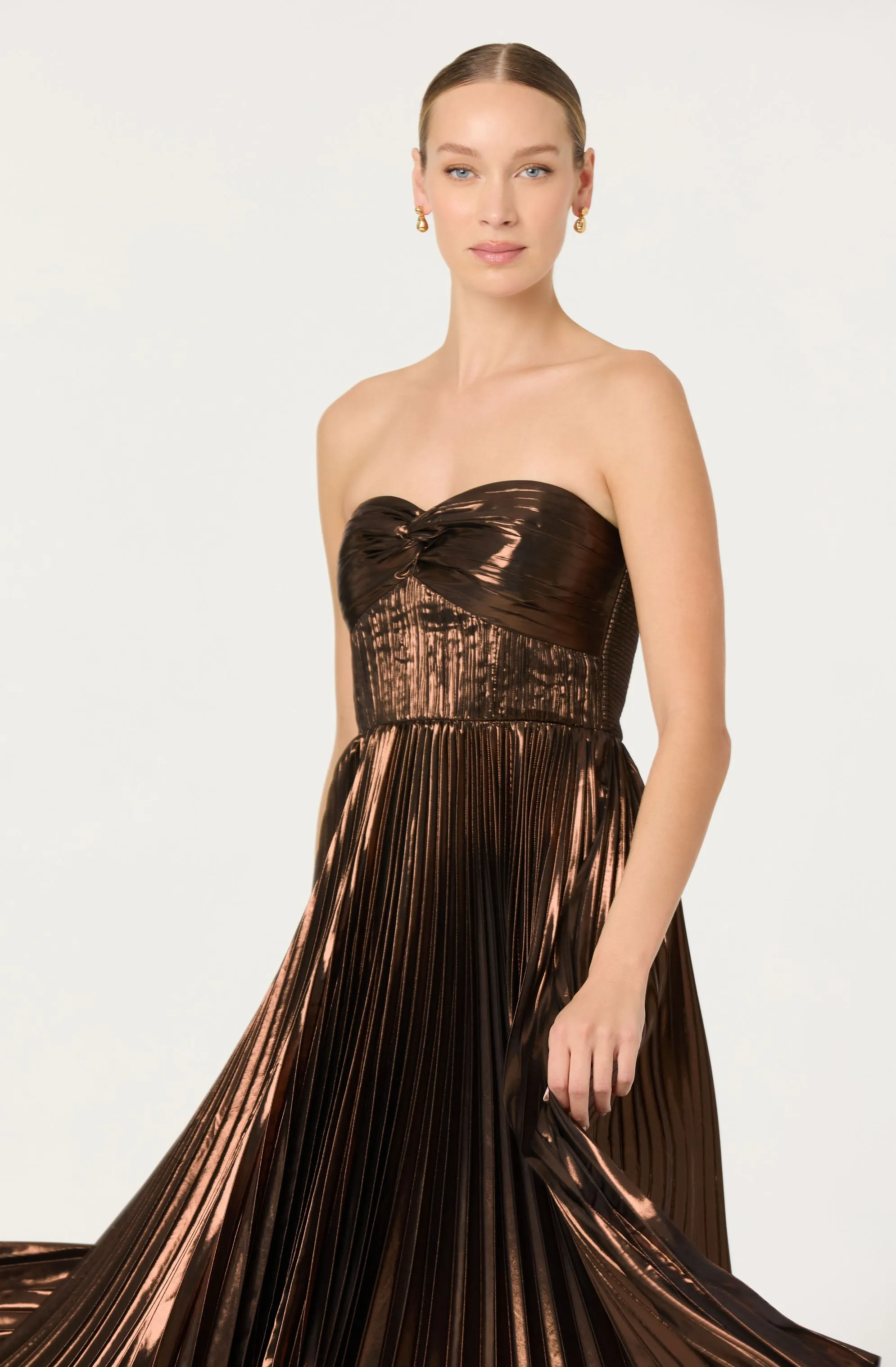 Ascella Pleated Midi Dress sold by Astr product image thumbnail 3