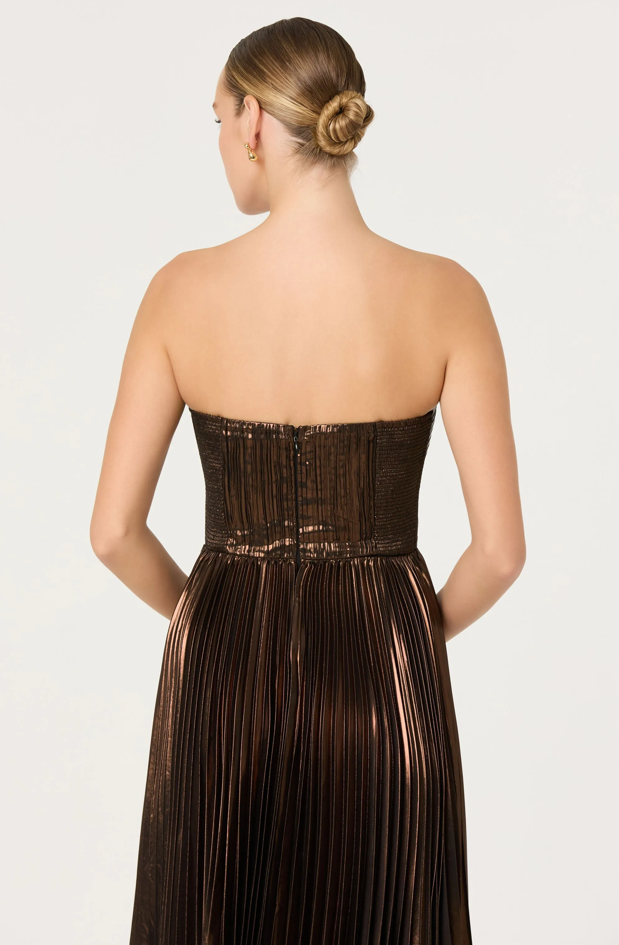 Ascella Pleated Midi Dress sold by Astr product image thumbnail 4