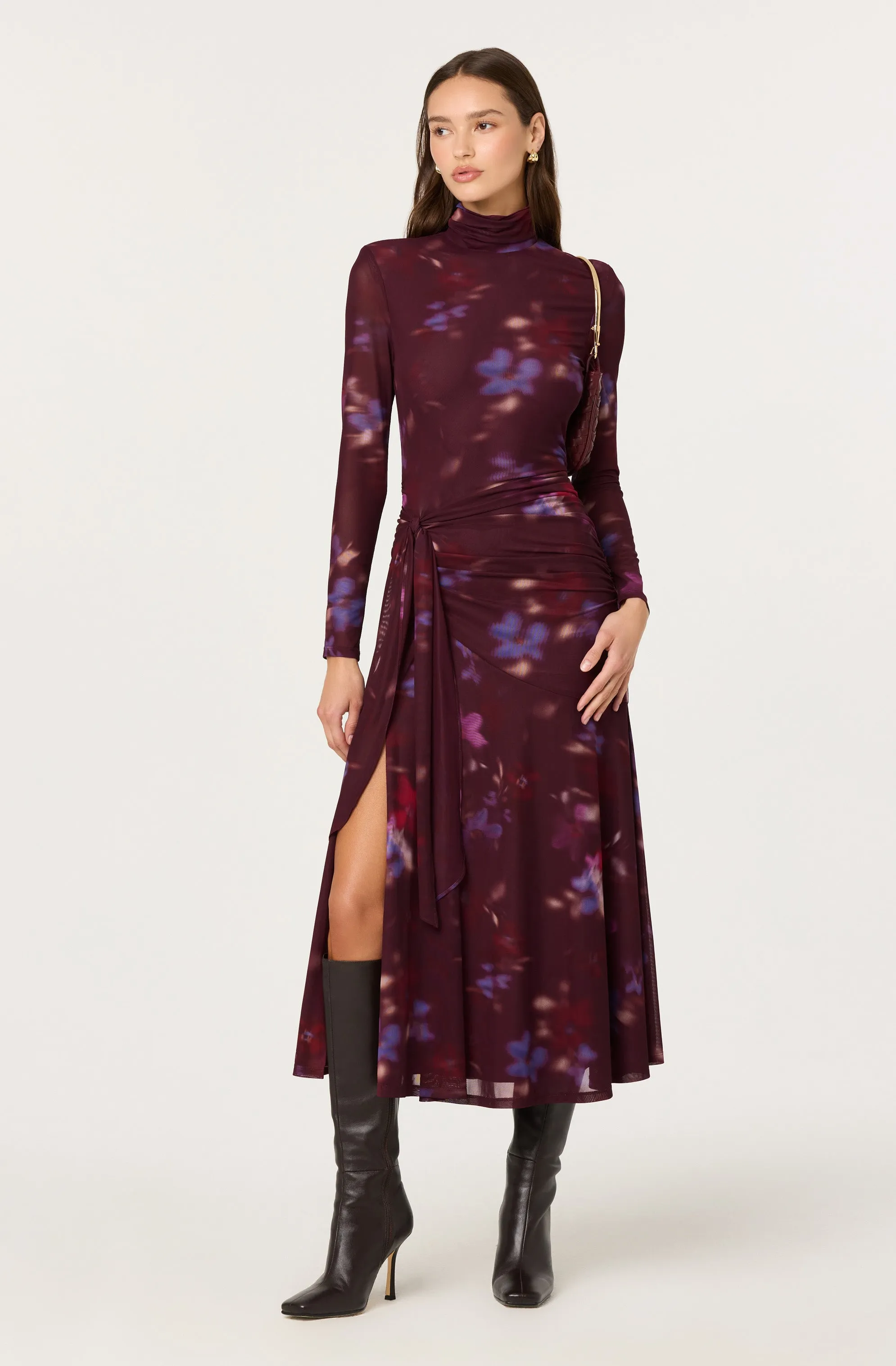 Aubriella Floral Mesh Midi Dress sold by Astr product image thumbnail 5