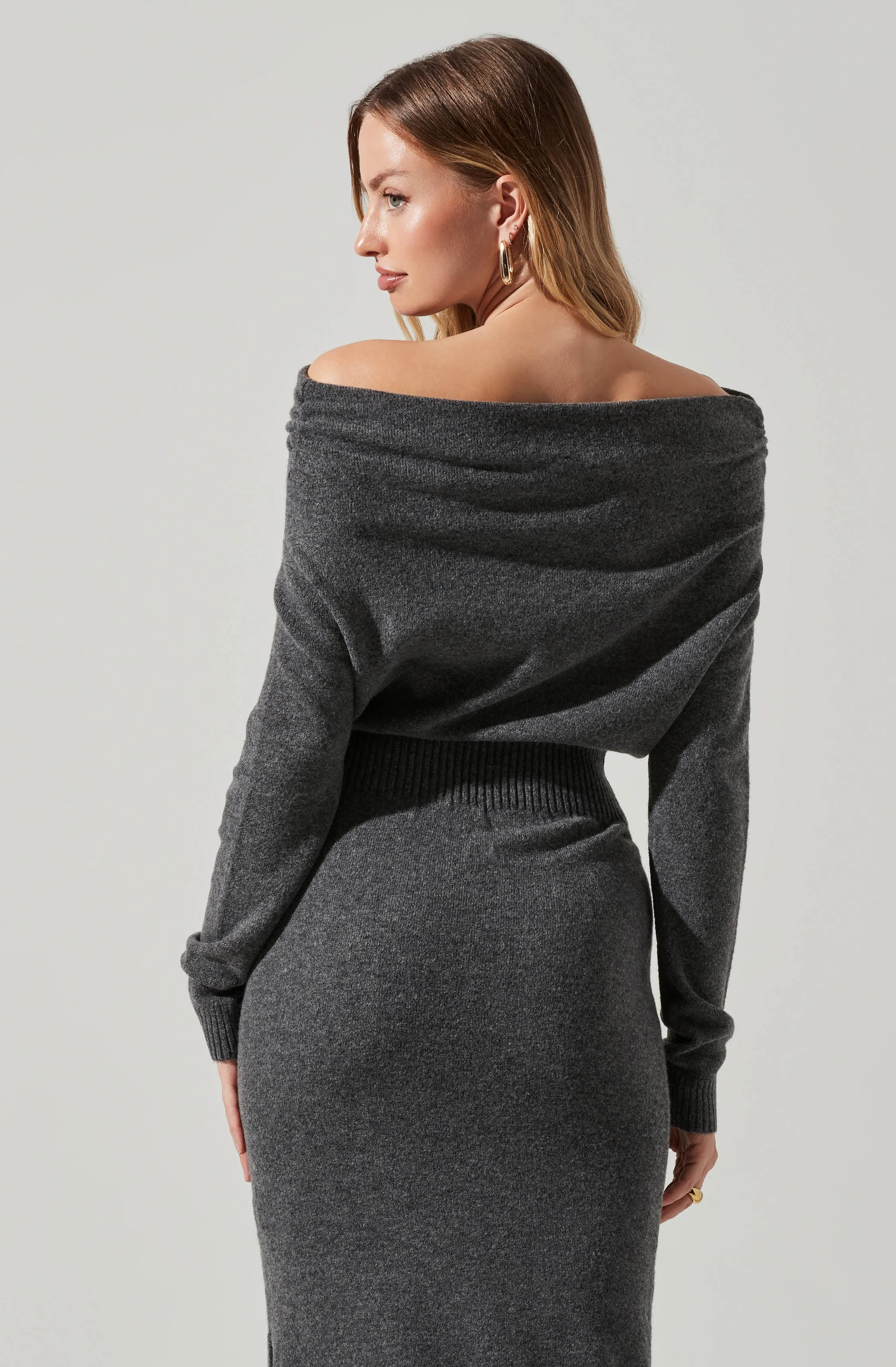 Cora Off Shoulder Sweater Dress sold by Astr product image thumbnail 5