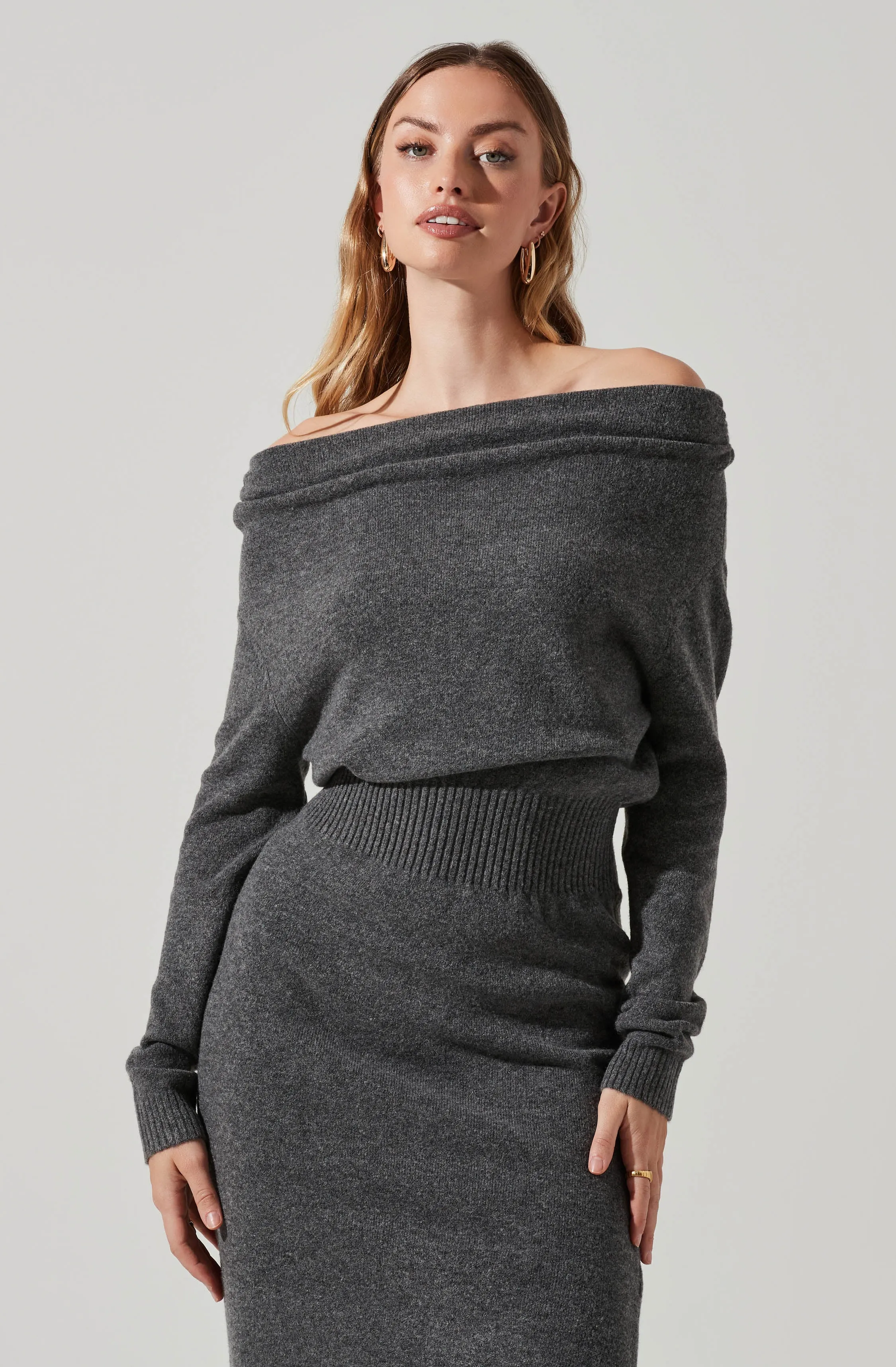 Cora Off Shoulder Sweater Dress sold by Astr product image thumbnail 2