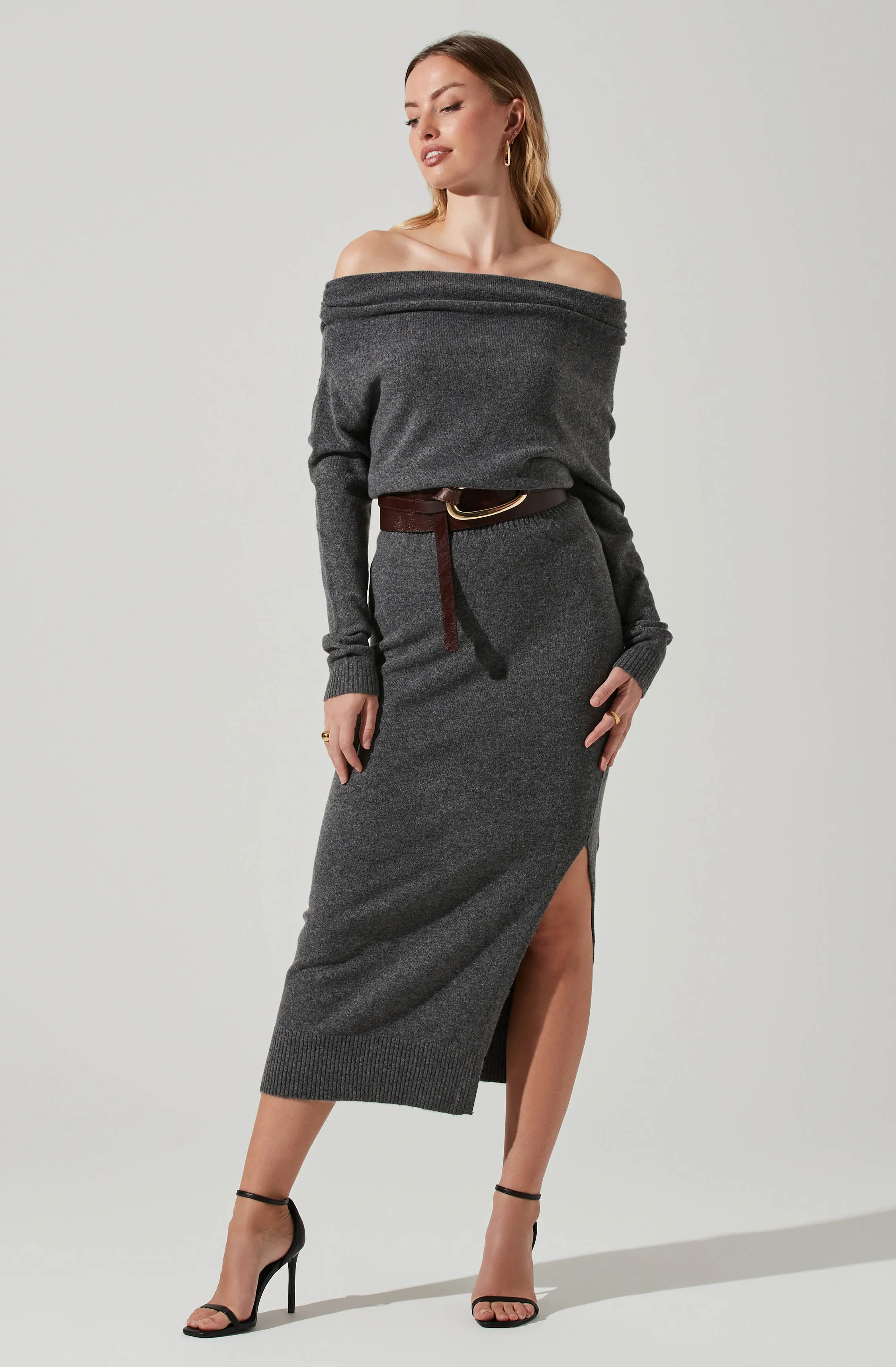Cora Off Shoulder Sweater Dress sold by Astr product image thumbnail 3