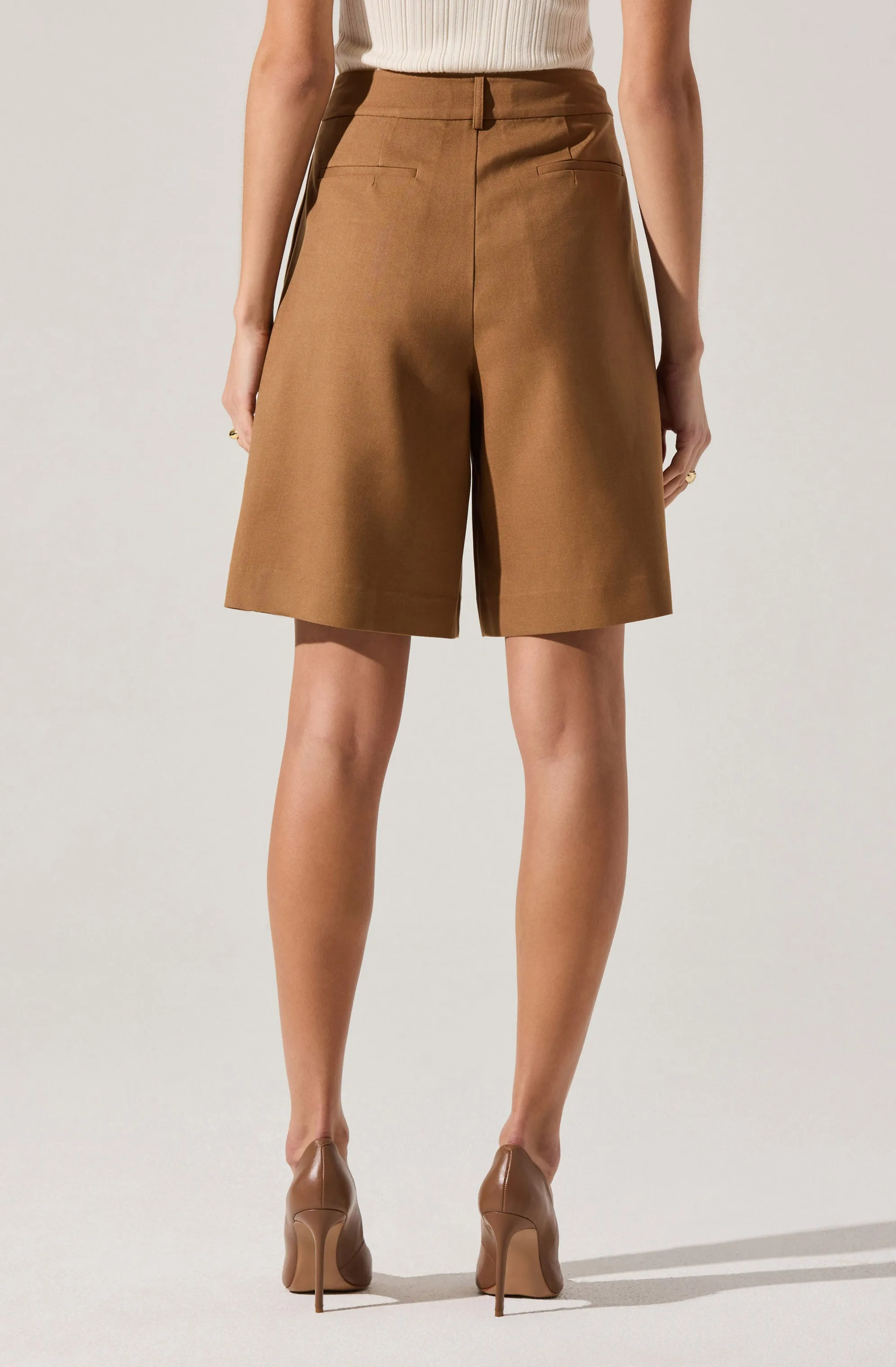 Quillie Pleated Tailored Bermuda Shorts sold by Astr product image thumbnail 2