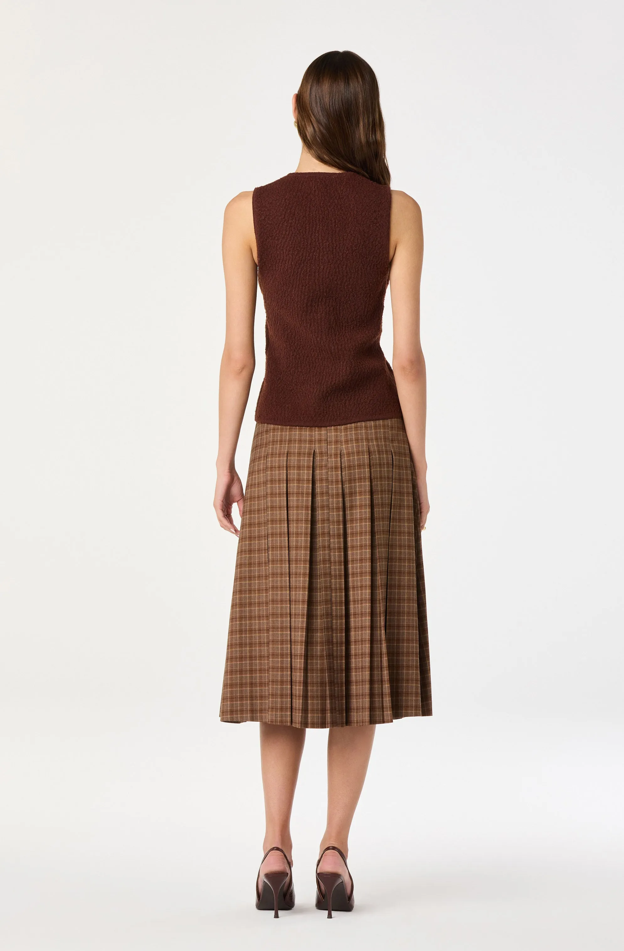 Textured Longline V-Neck Vest sold by Astr product image thumbnail 3