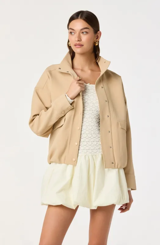 Funnel Neck Bomber Jacket sold by Astr