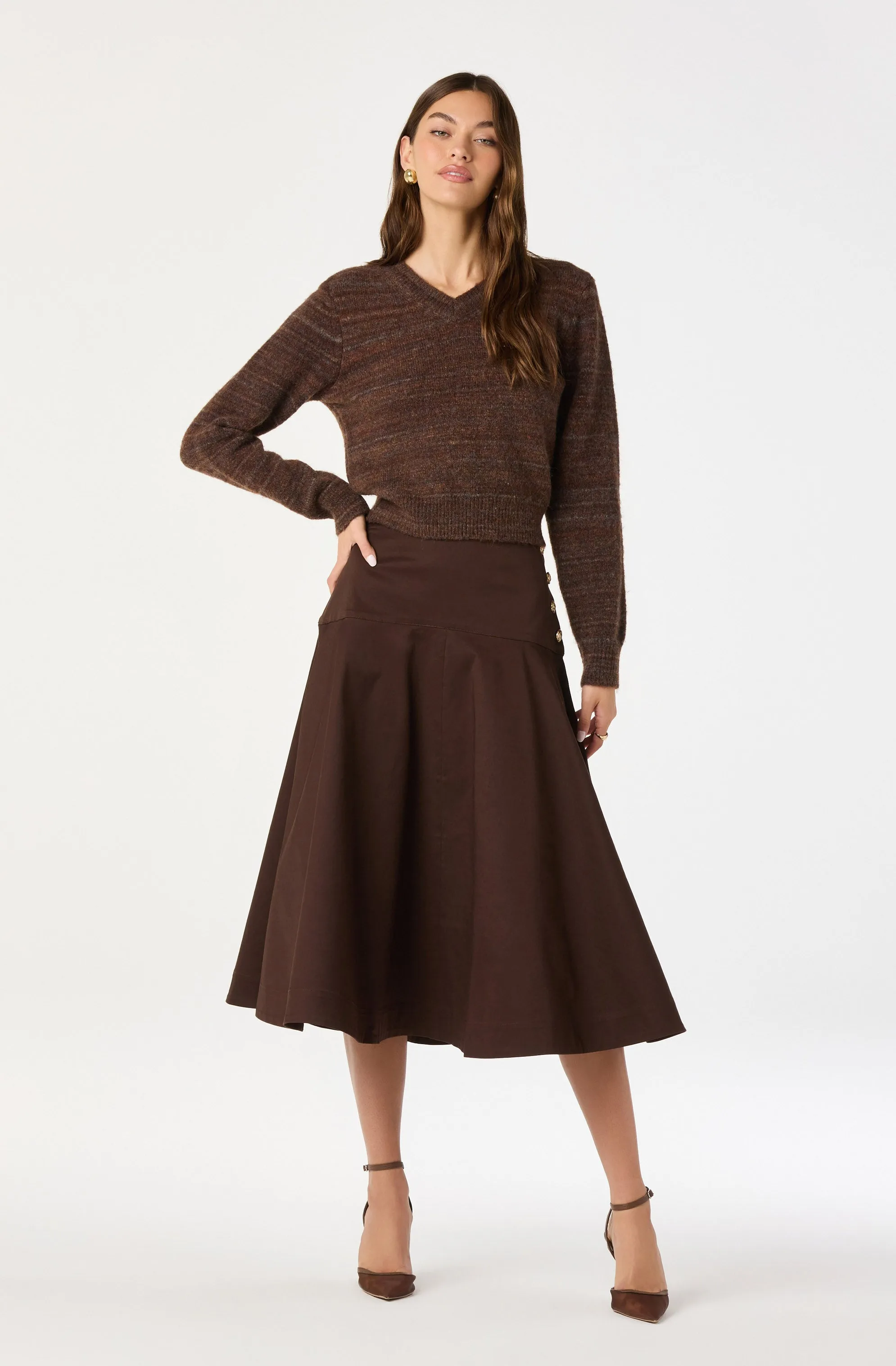 Drop Waist A-Line Skirt sold by Astr product image thumbnail 2