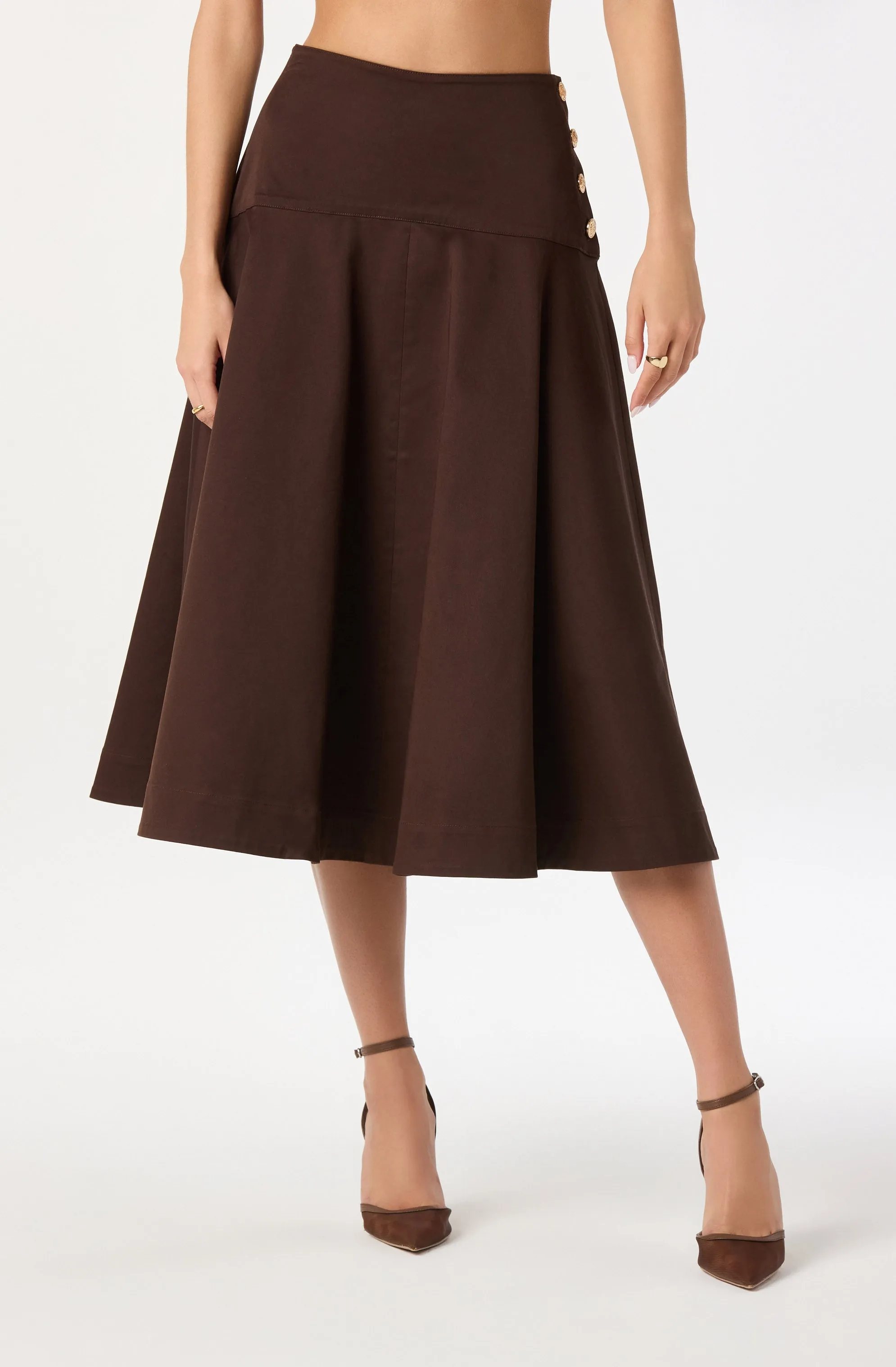 Drop Waist A-Line Skirt sold by Astr product image thumbnail 4