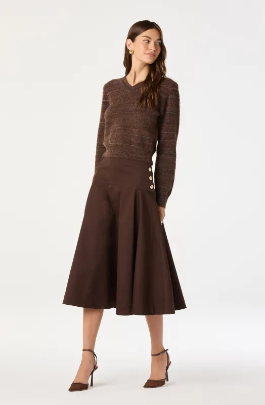 Drop Waist A-Line Skirt sold by Astr