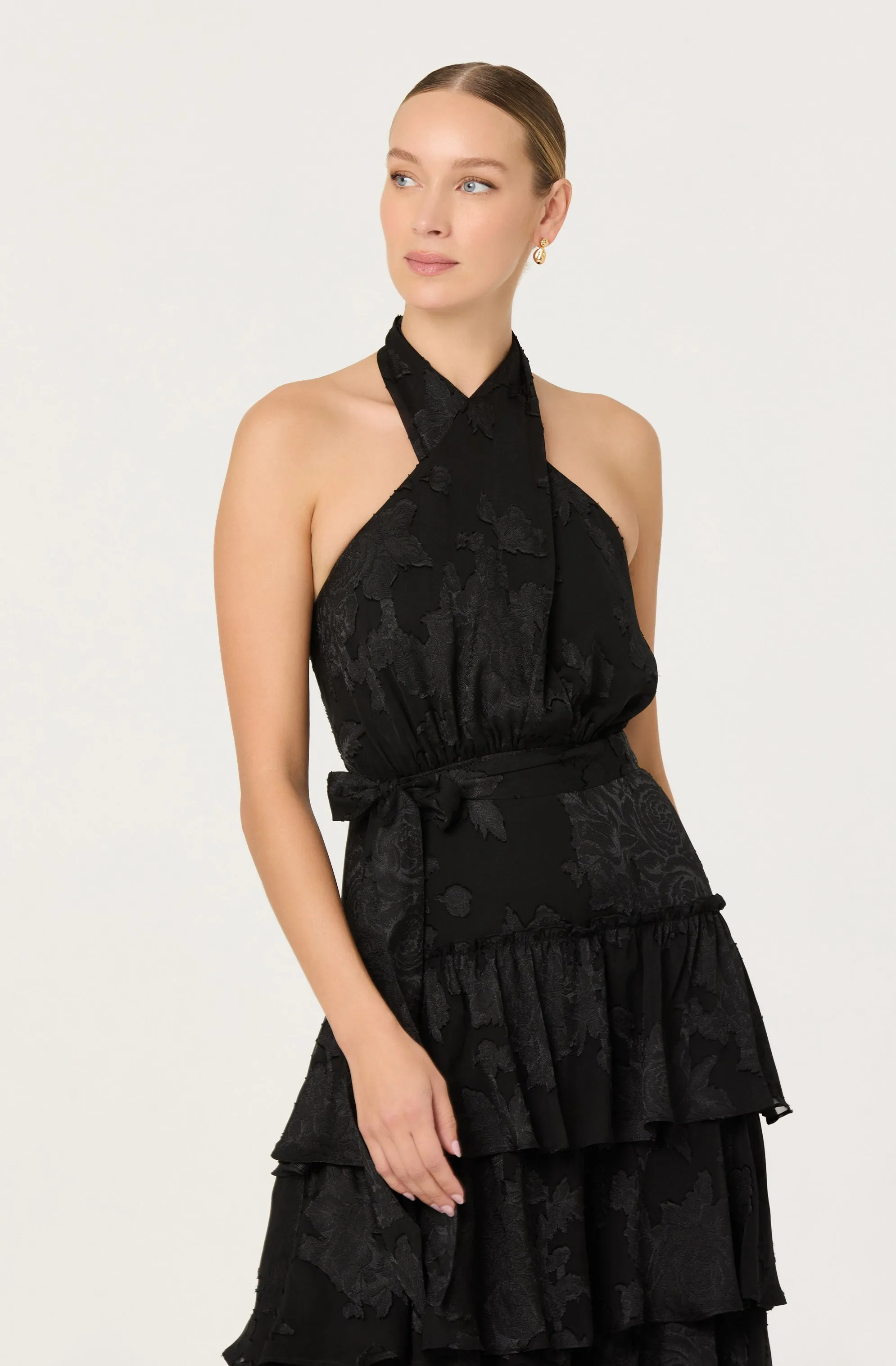 Adamaris Tiered Halter Maxi Dress sold by Astr product image thumbnail 2