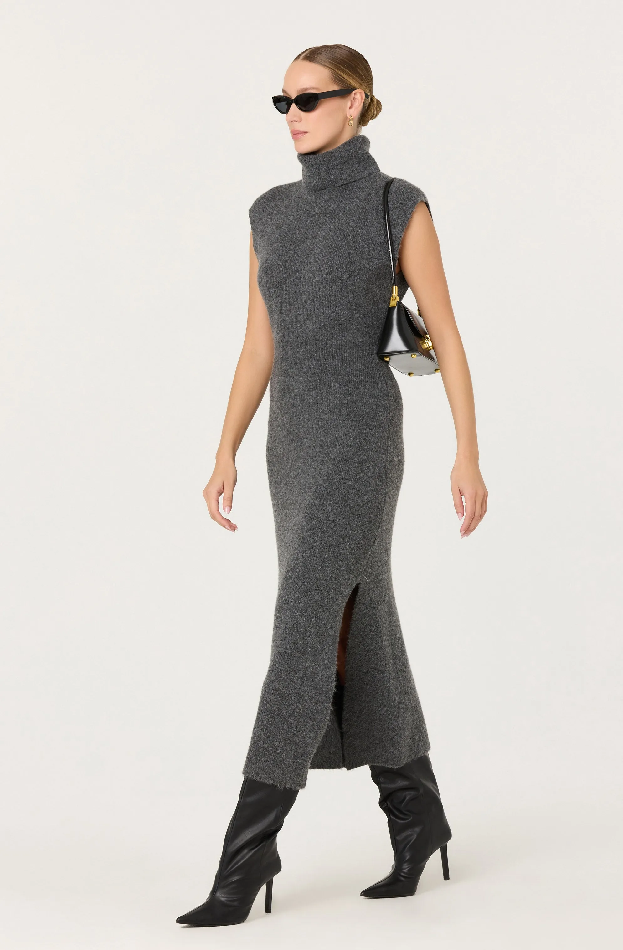 Roxanna Turtleneck Sweater Maxi Dress sold by Astr