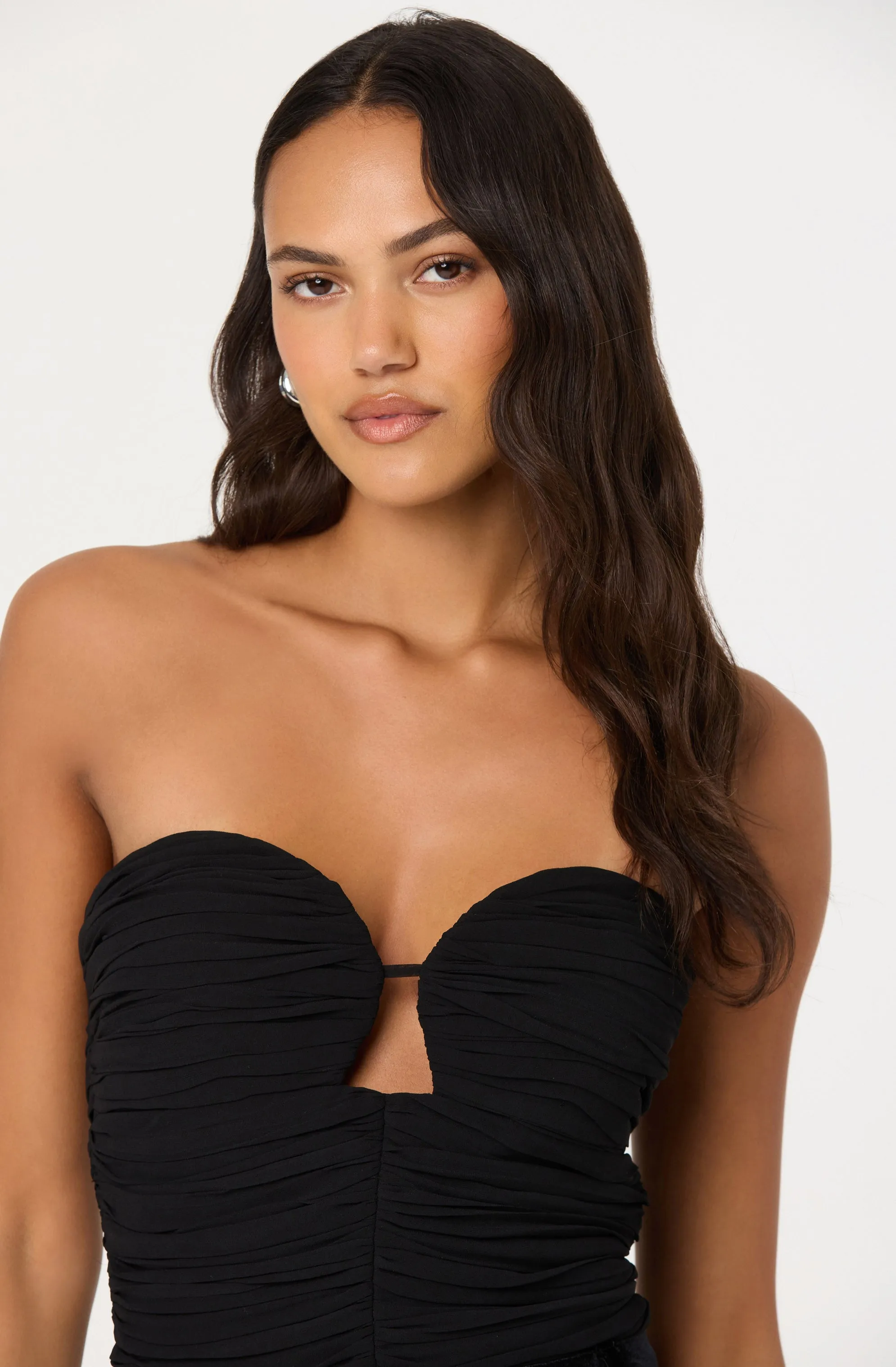 Maiya Strapless Ruched Sweetheart Top sold by Astr product image thumbnail 3