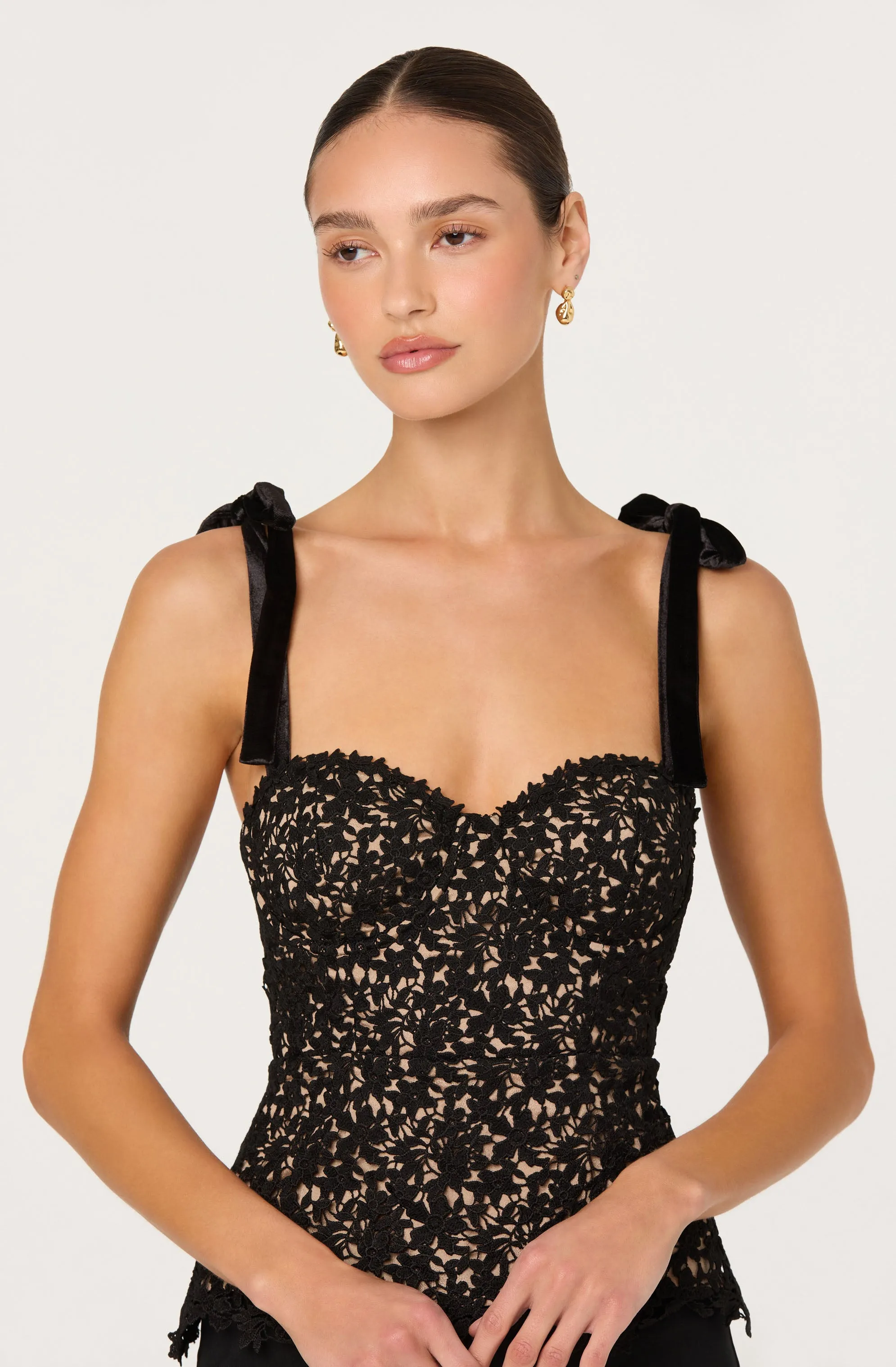 Donne Floral Lace Bustier Top sold by Astr product image thumbnail 5