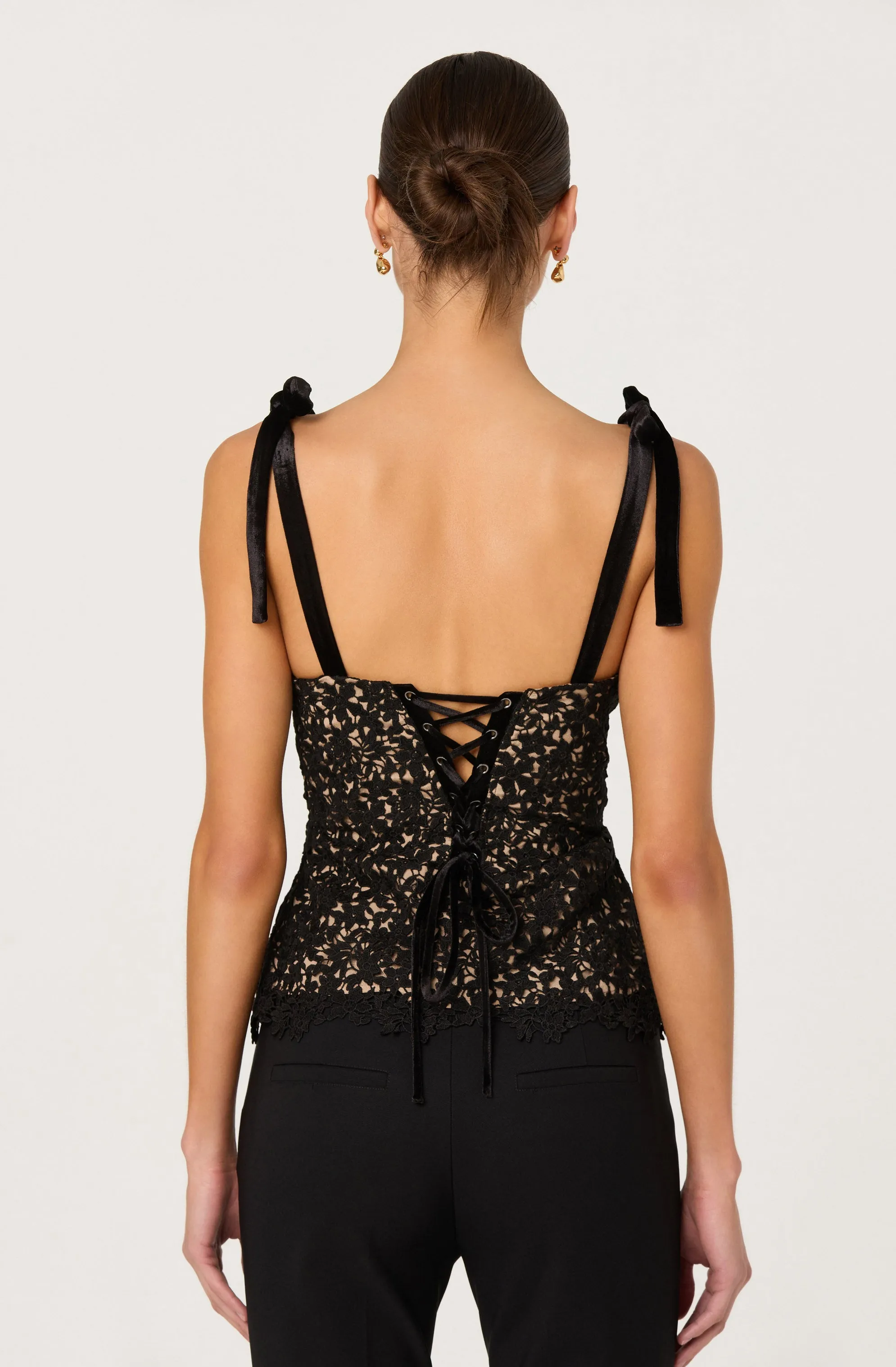 Donne Floral Lace Bustier Top sold by Astr product image thumbnail 2