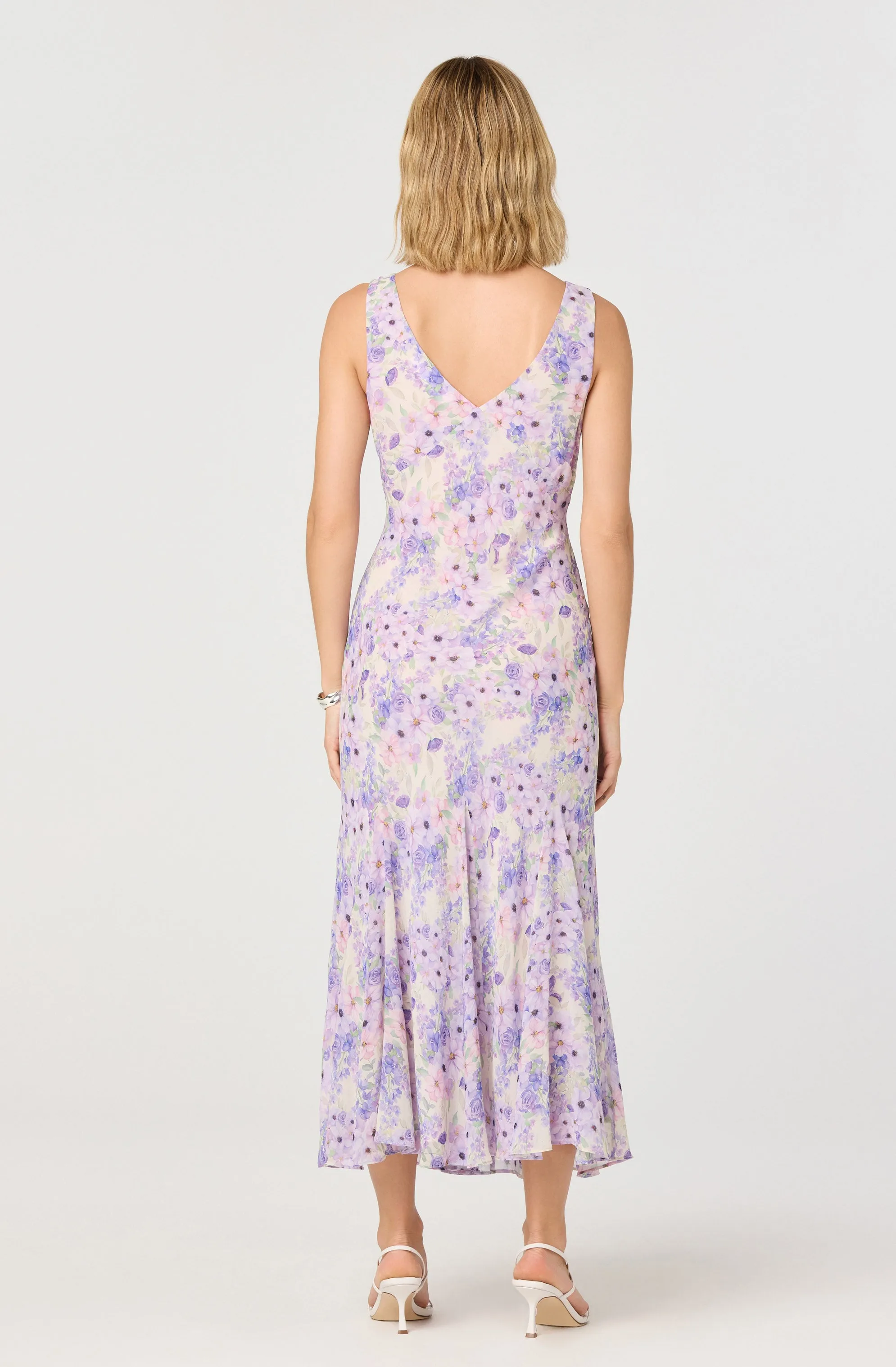 Symone Floral Godet Midi Dress sold by Astr product image thumbnail 3