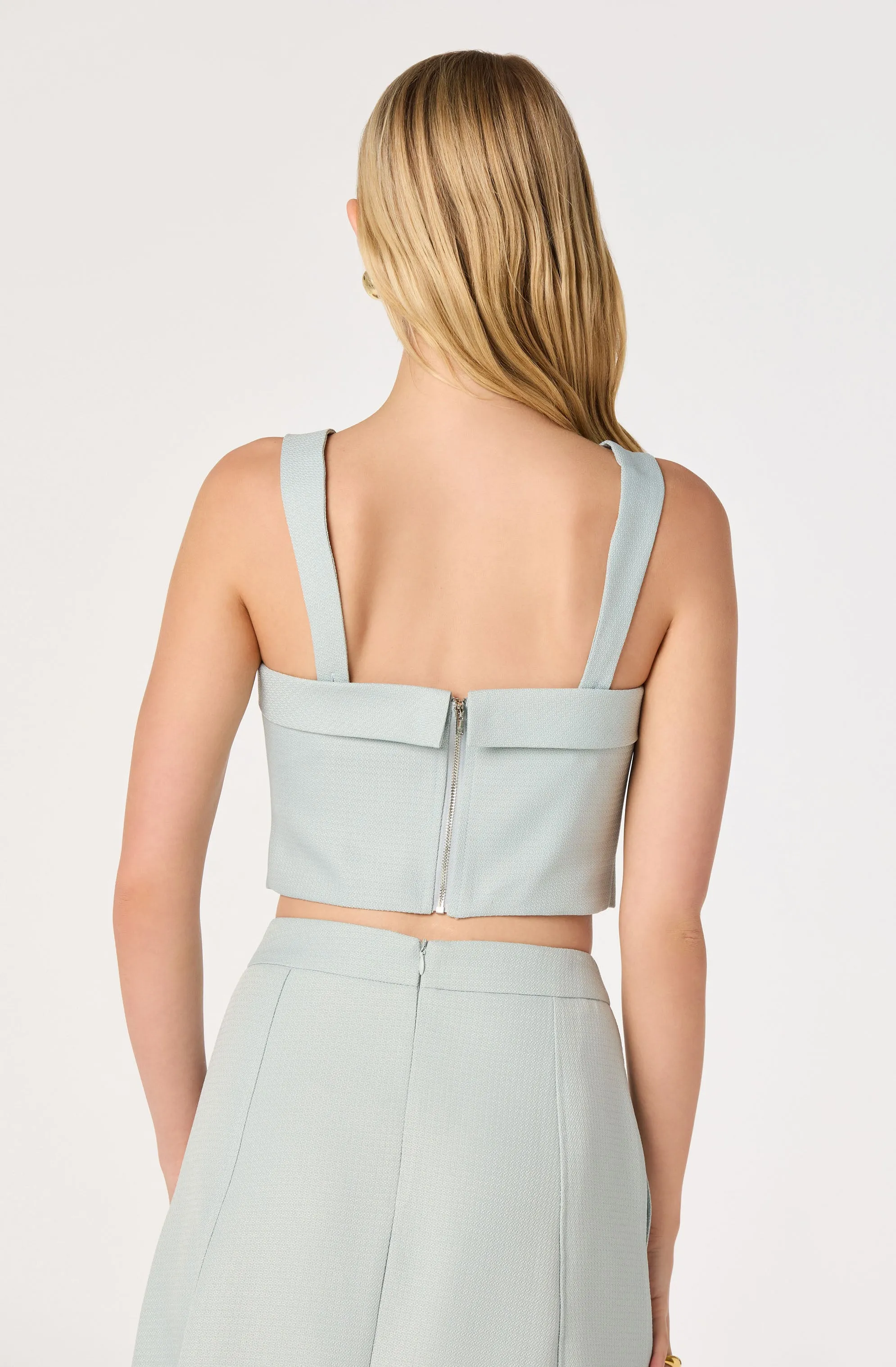 Kinslee Square Neck Cropped Top sold by Astr product image thumbnail 3