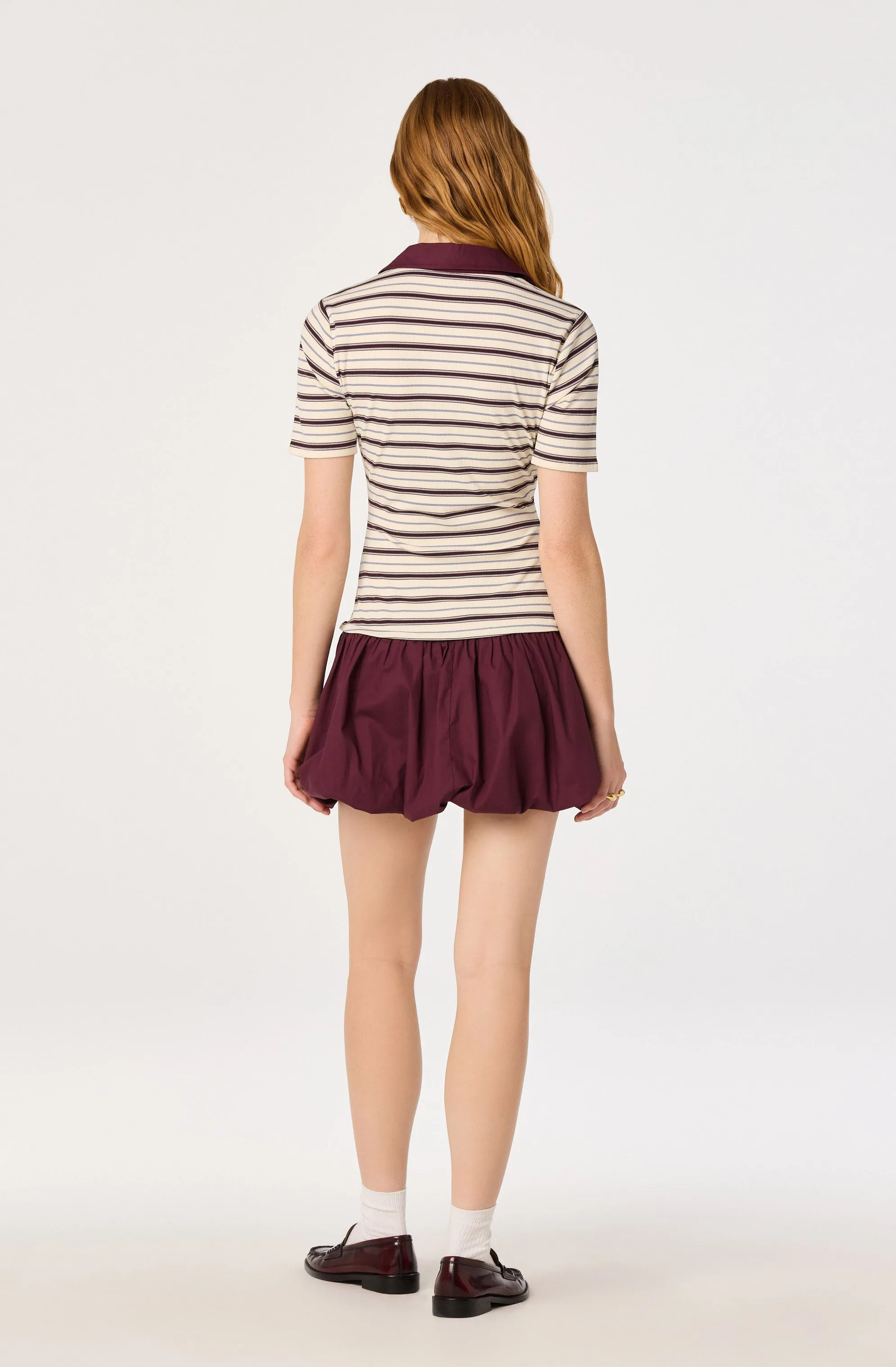 Emmalee Mixed Media Polo Dress sold by Astr product image thumbnail 3