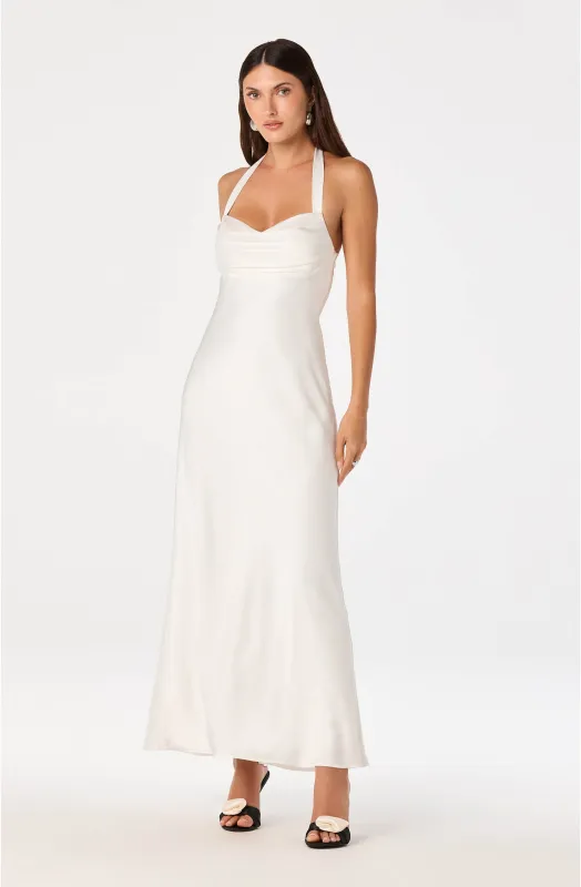Lara Sweetheart Halter Maxi Dress sold by Astr