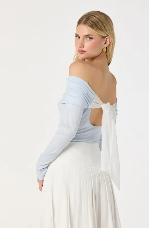 Margie Off Shoulder Top sold by Astr