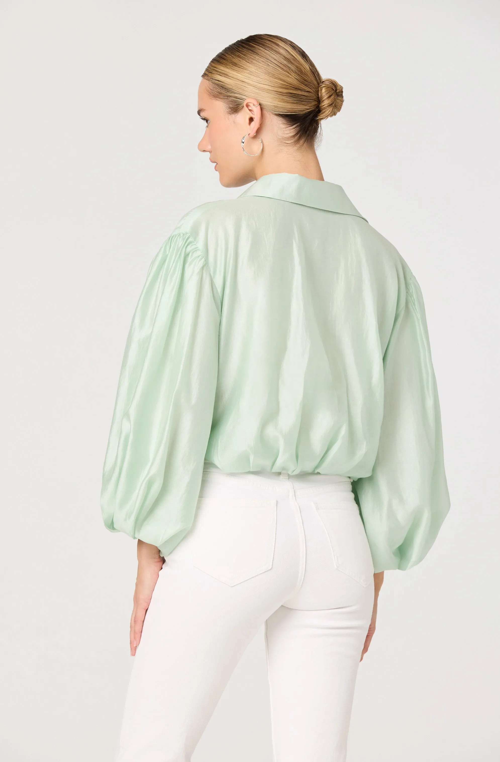 Cordey Collared Balloon Sleeve Poet Top sold by Astr product image thumbnail 3